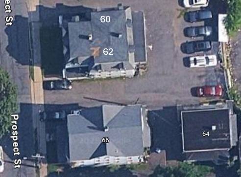 Three buildings 60 Prospect 4 units, 64 Prospect 2 units, 66 Prospect 3 units on two adjacent tax parcels provide a total of 9 rental units.
