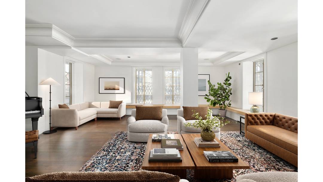 Sun filled three bedroom, three and a half bathroom residence at the iconic Barbizon 63.