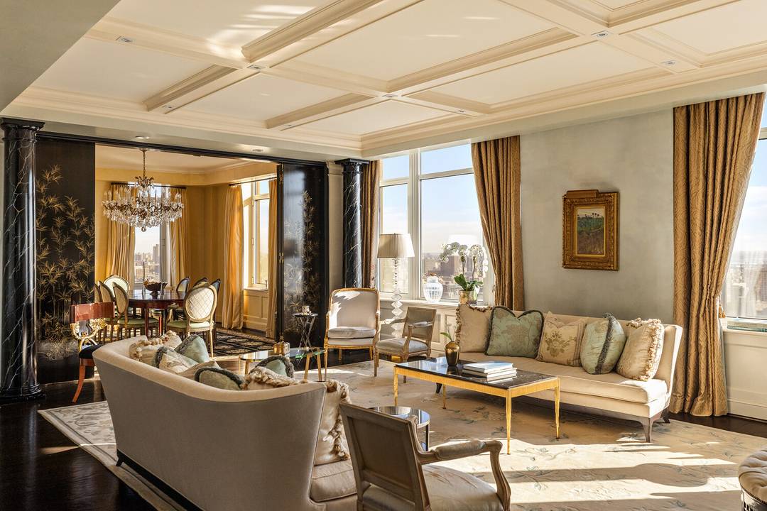 At the crown of 455 Central Park West, this truly exceptional duplex penthouse is making its first ever market debut.