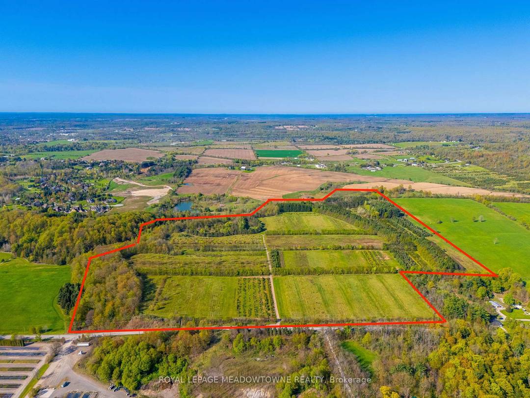 Approximately 72 Acres with 60 Acres flat workable land near Glen Williams in Halton Hills.