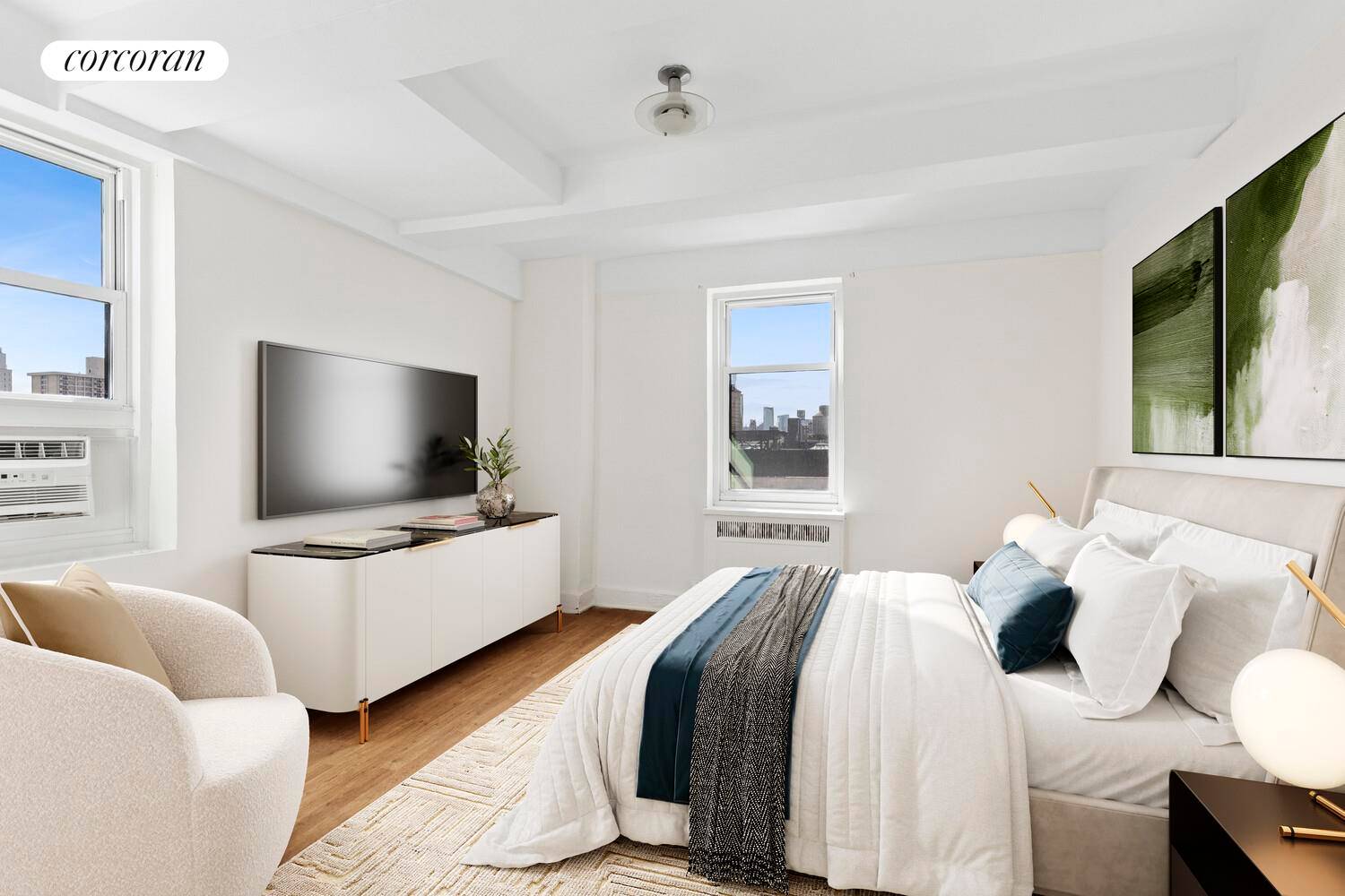 Perched on the 17th floor this spacious and bright 1 bedroom, 1 bathroom home is the perfect example of classic Upper West Side living with breathtaking views from every window.