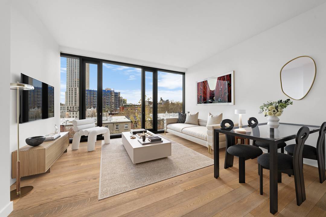 INVESTOR UNIT Tenant in place through August 2027 Beautiful two bedroom, two bathroom at the CORTE, a brand new full service building in Long Island City.