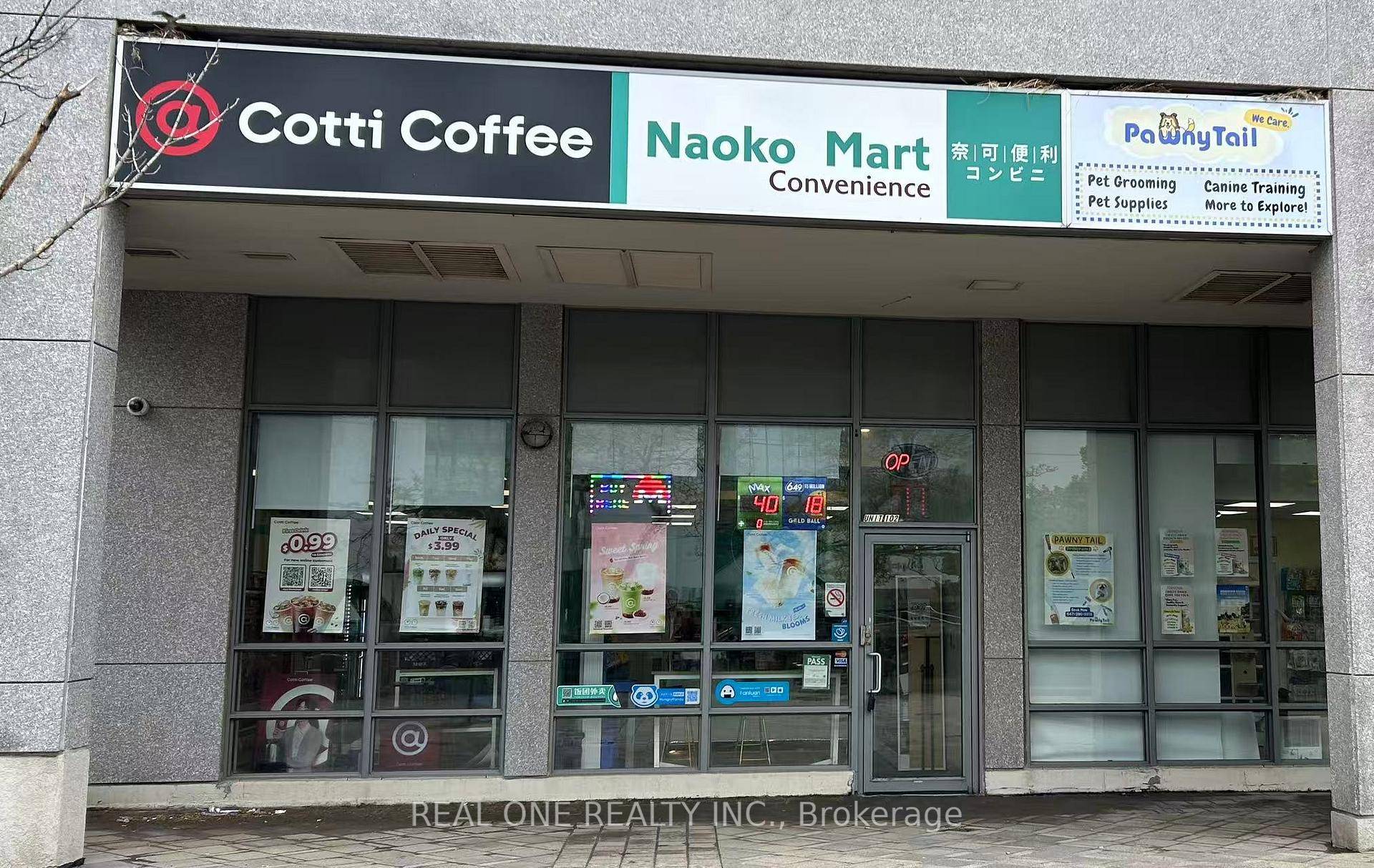 Prime Scarborough convenience store with Cotti Coffee !