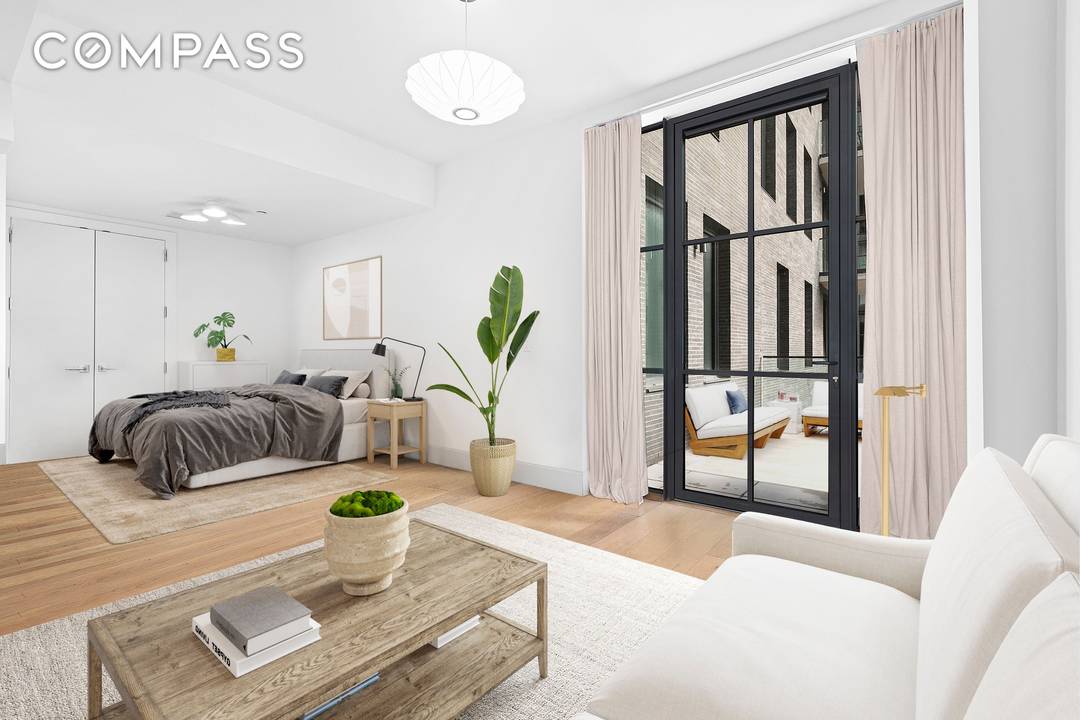 Pristine alcove studio with a large private terrace !