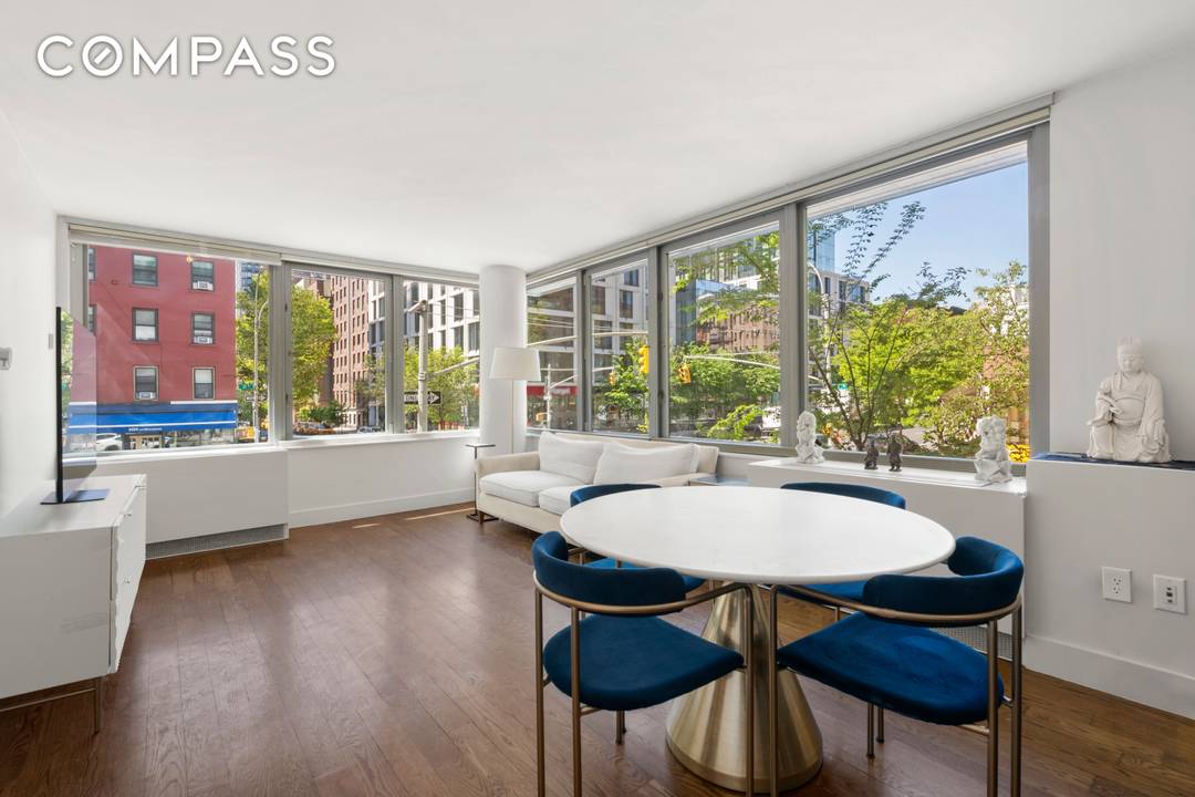 Condo 24 hour doorman Unit 2F is a beautifully proportioned two bedroom, two bathroom home at the boutique Chatham 44 condominium.