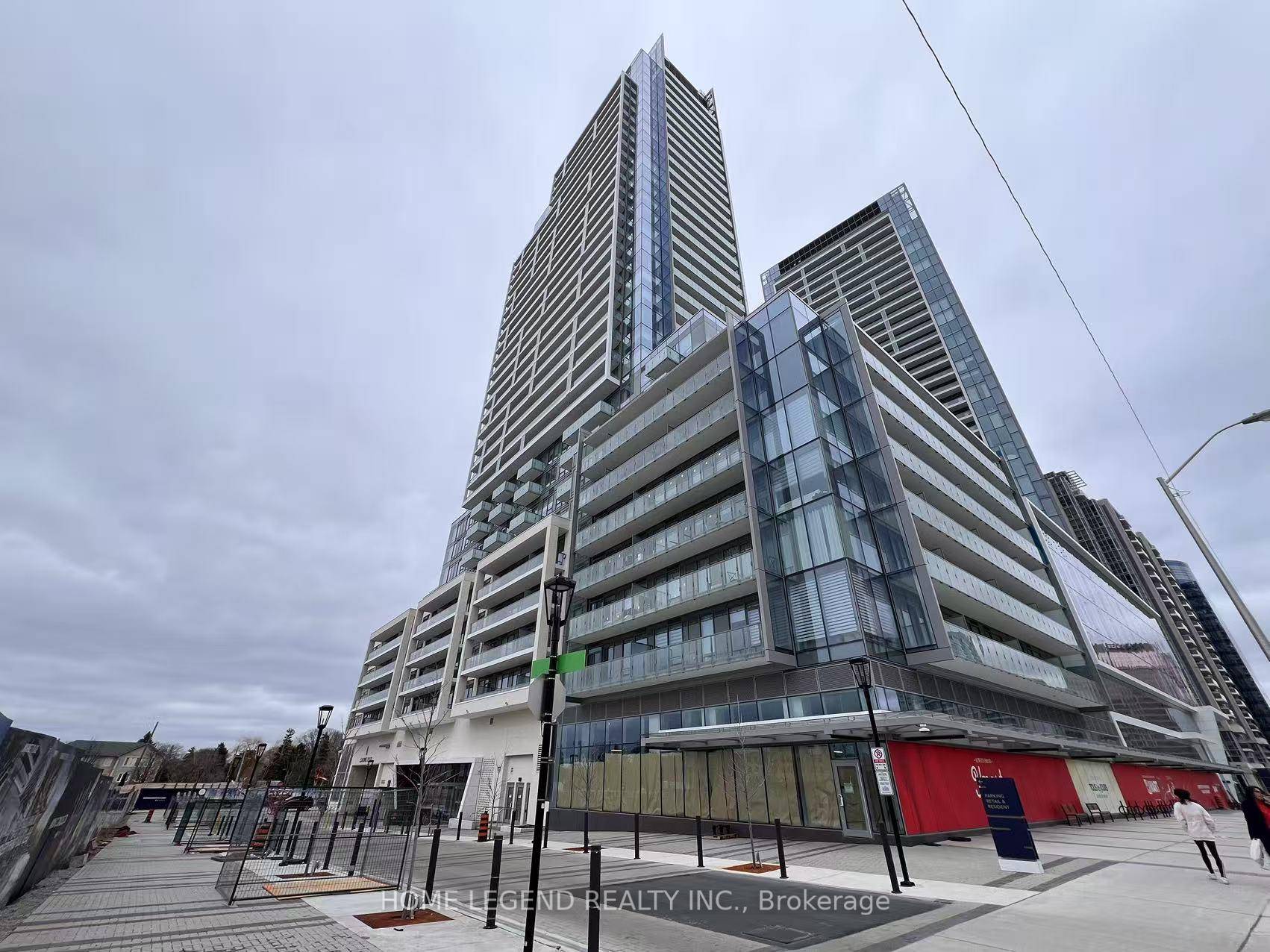 M2M Condo, situated in the heart of North York, offers a modern kitchen with quartz countertops and built in stainless steel appliances.