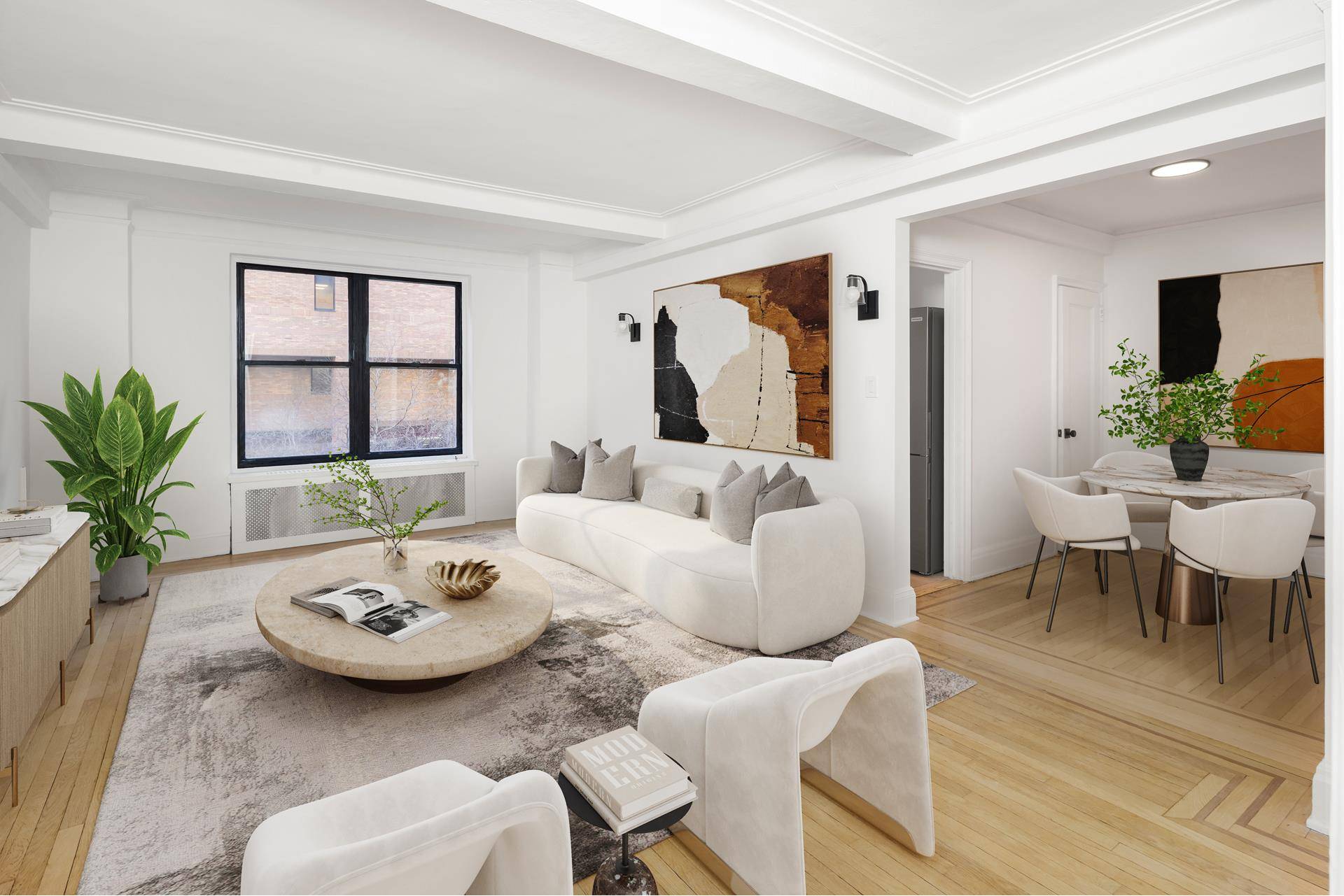Charming one bedroom with lots of detail for rent in prime lower Park Avenue location !