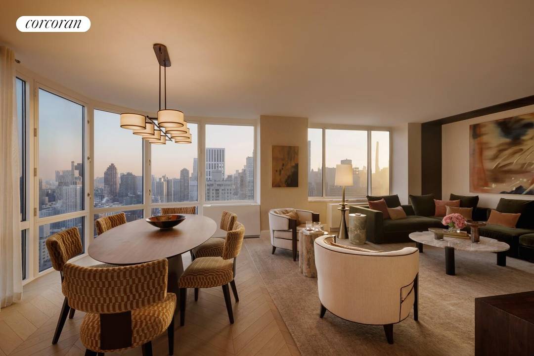 THE STRATHMORE PRESENTS AN EXPANSIVE FOUR BEDROOM WITH DRAMATIC SKYLINE amp ; RIVER VIEWS Rising 44 stories above the leafy charm and quiet sophistication of the Upper East Side, The ...