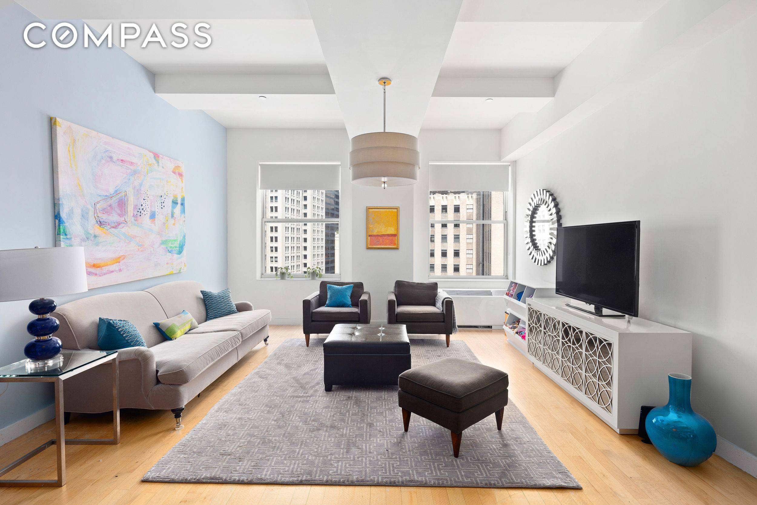 THE APARTMENT Welcome to Apartment 2404 a spacious 1, 608 square foot loft offering one of the most desirable layouts at 15 Broad Street.