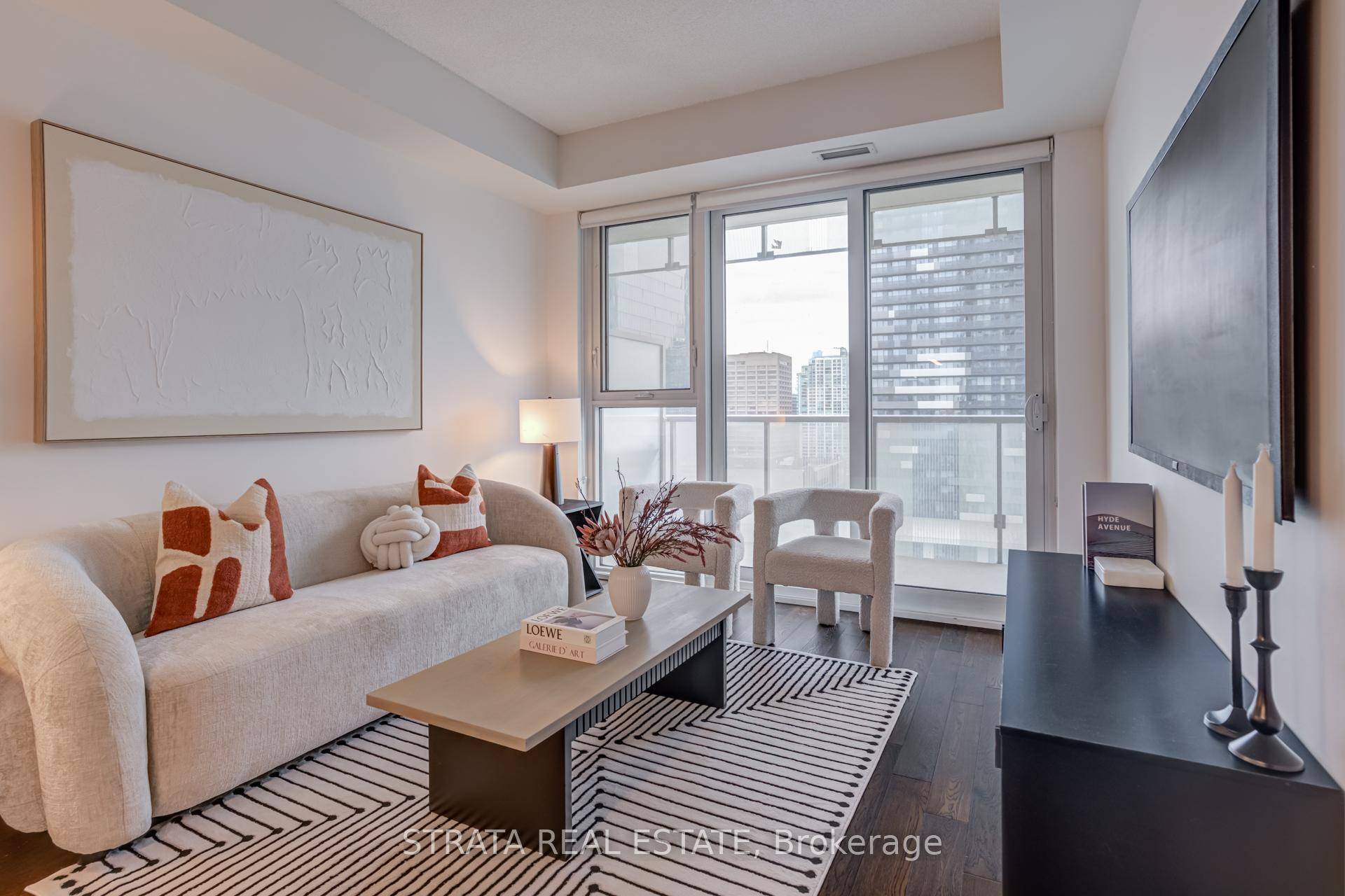 Welcome to Unit 1607 at Lighthouse West Tower a bright, west facing 1 bedroom with floor to ceiling windows, Miele appliances, and a generous 119 sq ft balcony offering stunning ...