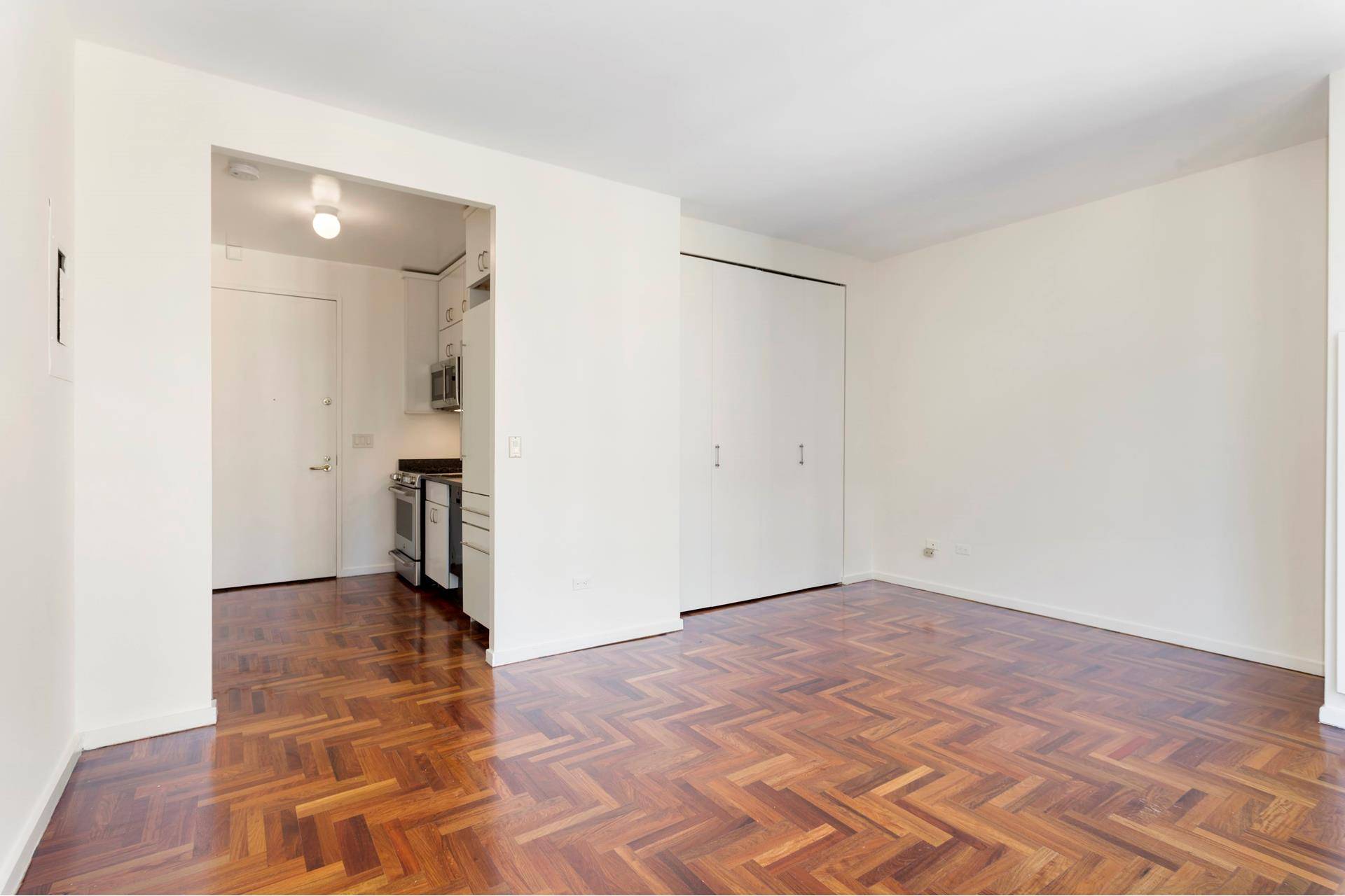 High Floor Renovated Studio with Stunning Midtown Manhattan Views at The Mondrian Condominium This beautifully updated studio features a wall of windows that flood the space with natural light and ...