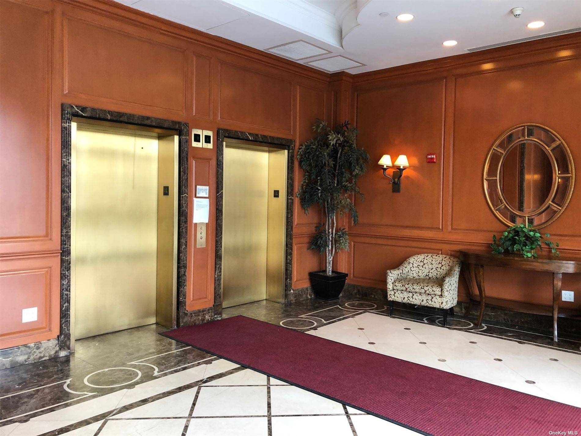 Luxury Doorman Building with Parking and Fitness Center included in rent, close proximity to shopping, entertainment and much more, located on the LIRR Express train line to Manhattan.