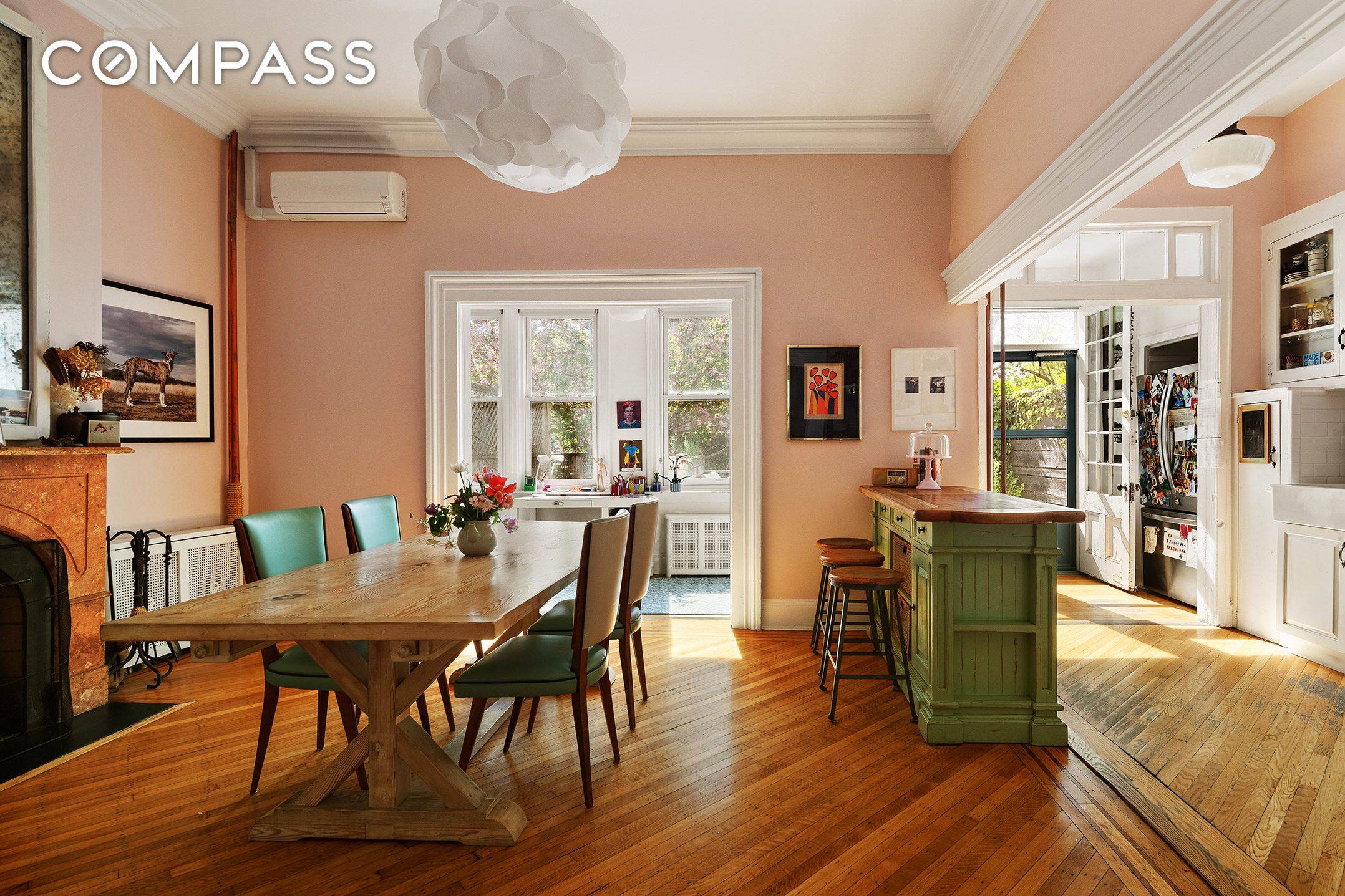 A spectacular, rustic, yet modernized 1901 elegant farmhouse right in the heart of Clinton Hill's mansion row.