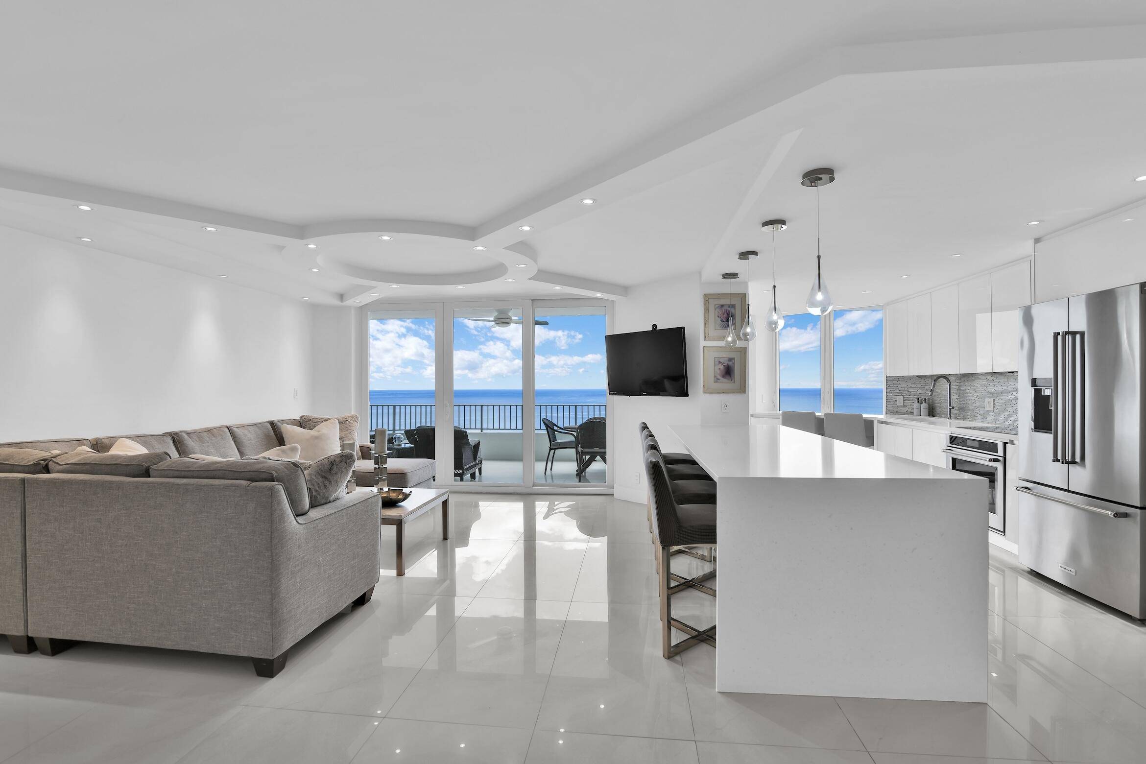 Experience breathtaking ocean views from this beautifully renovated 2BR 2BA residence at The Chalfonte.