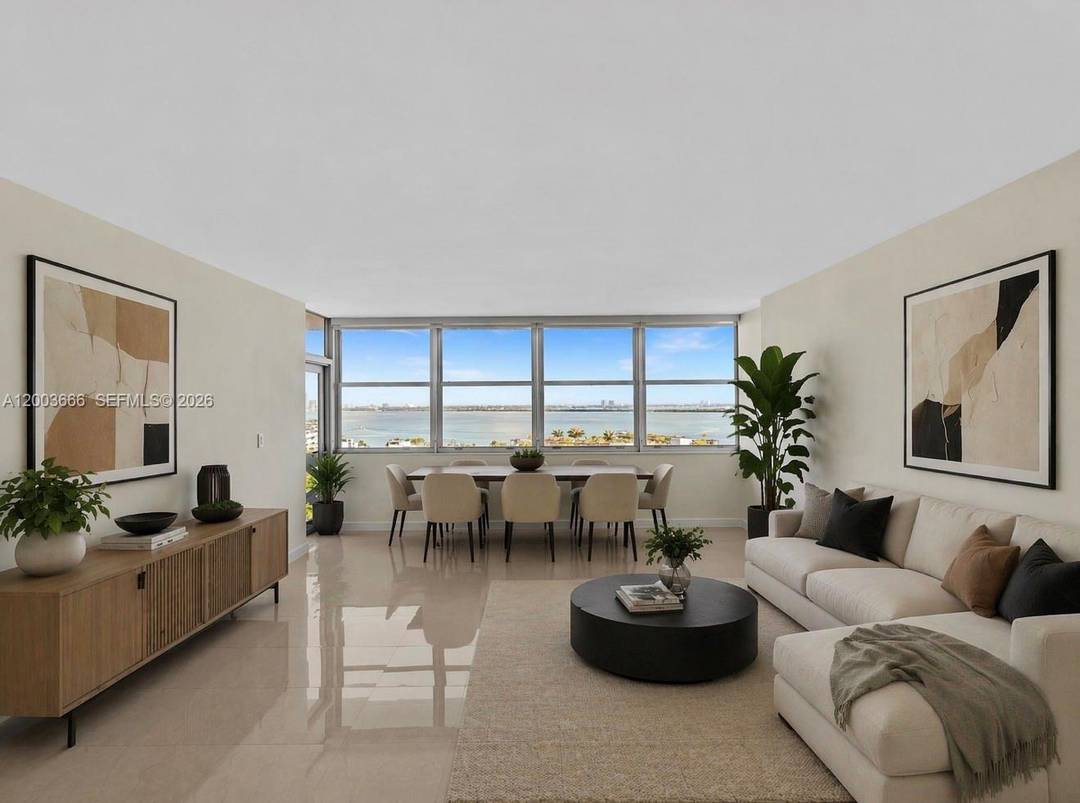 Rare opportunity to own a stunning bay view residence at the iconic Belle Plaza on Belle Isle, featuring breathtaking bay and downtown skyline views.