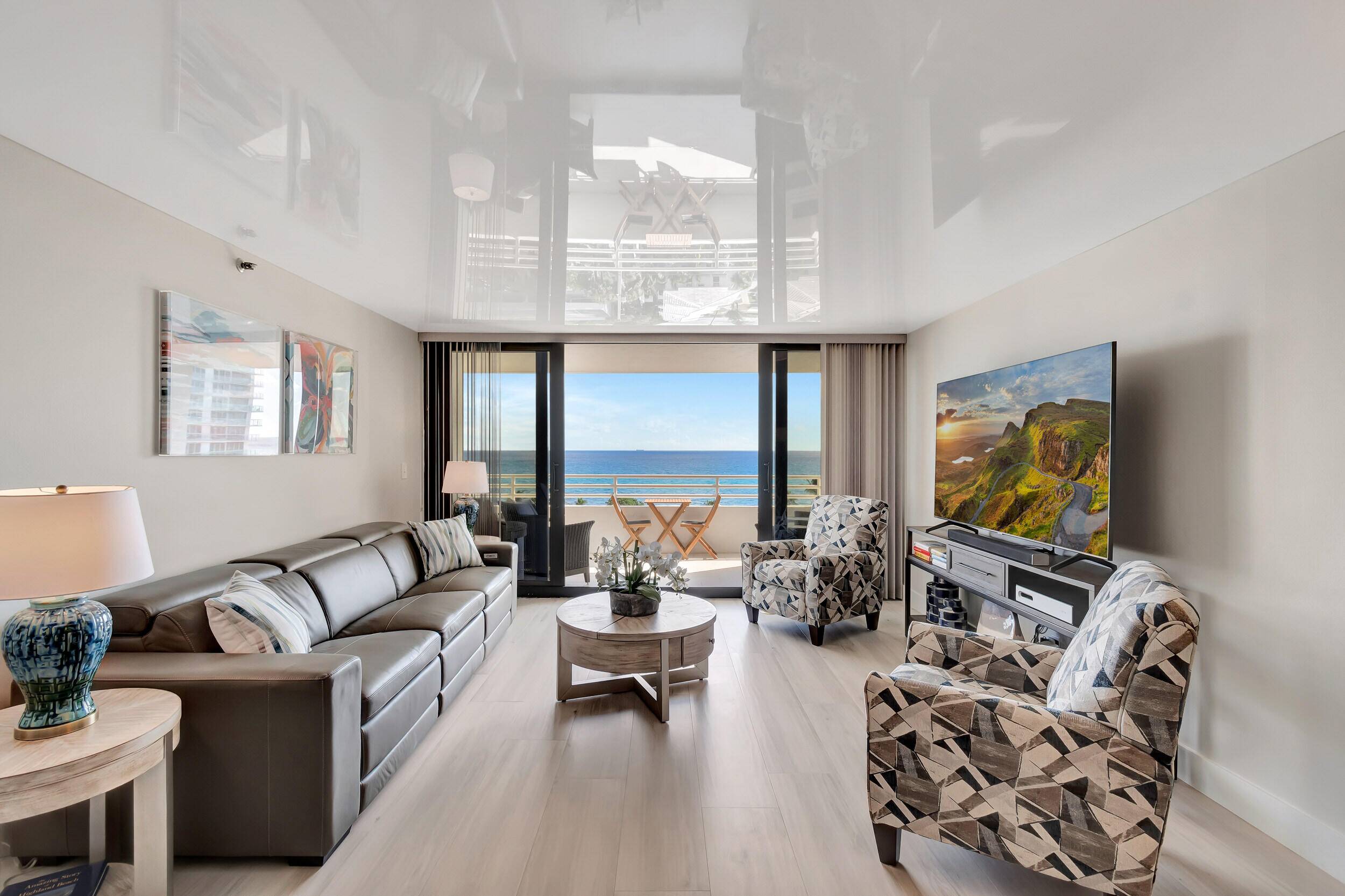 OCEAN VIEWS FOREVER. TWO BALCONIES.