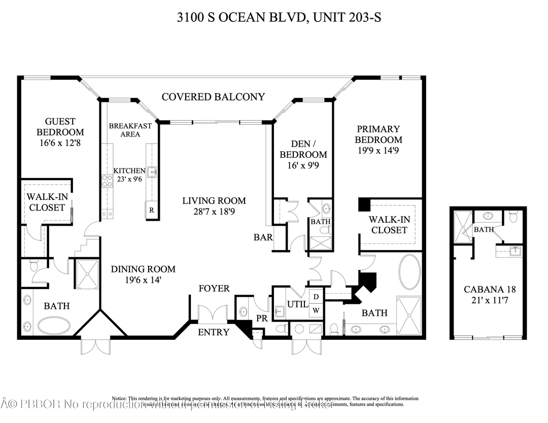 Step inside this 2, 960 square foot masterpiece where bespoke interior design brings the tranquility of the ocean to life.