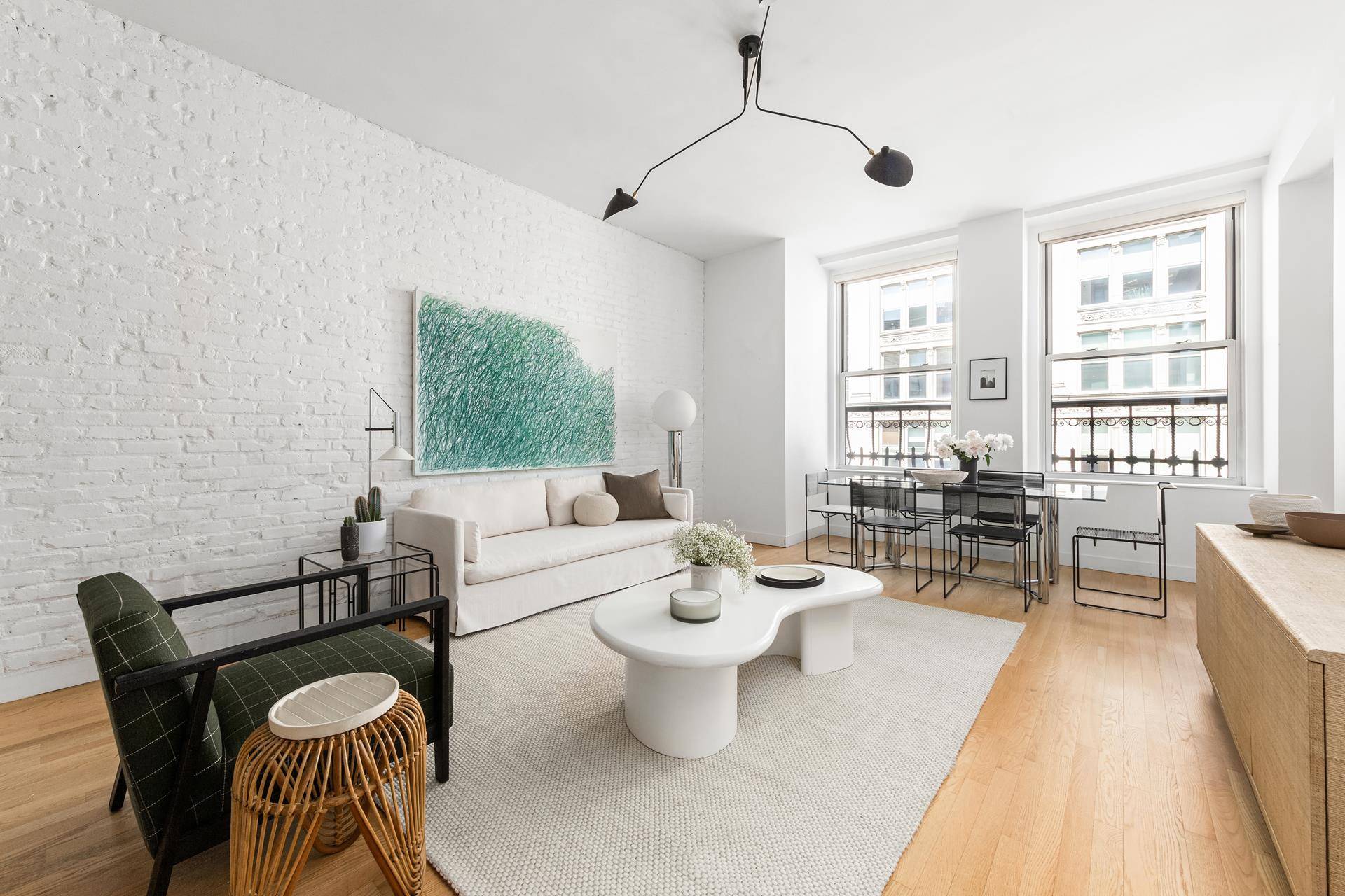 Don't miss this meticulously maintained 2 bedroom, 2 bath loft in a well run, pre war condominium in the vibrant Flatiron Chelsea neighborhood.