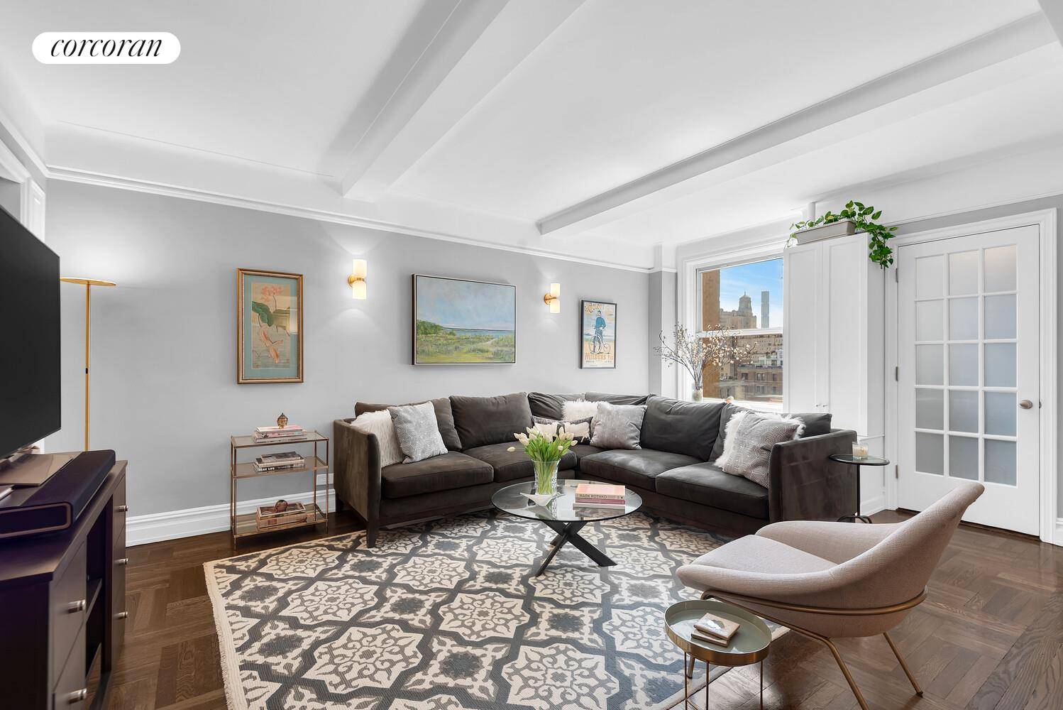 Apartment 9AB at 107 West 86th Street is a rare 7 room residence that combines prewar elegance with a sleek, modern renovation.