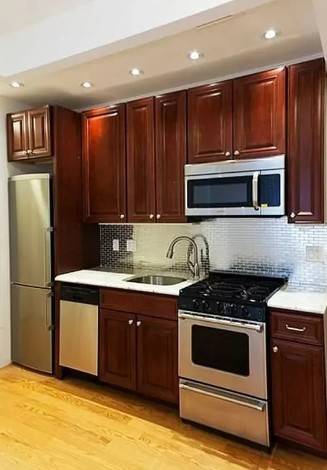 Available by April 6th. Beautifully renovated 2 bedroom apartment in an elevator laundry building in the heart of Hell's Kitchen.