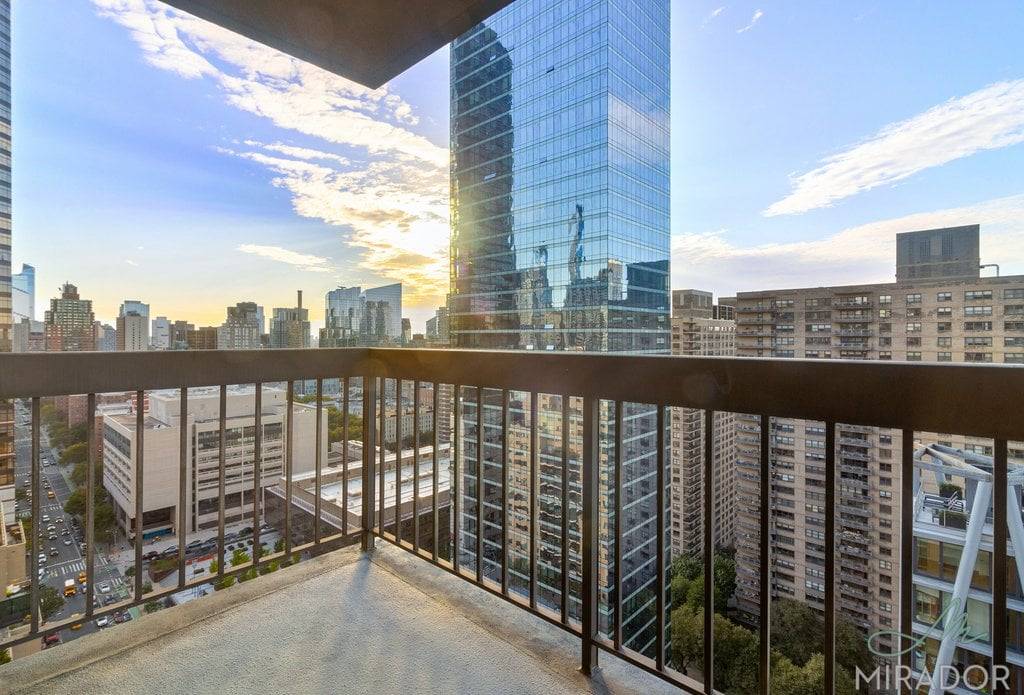 Spacious one bedroom home with a private balcony at Tower 67.