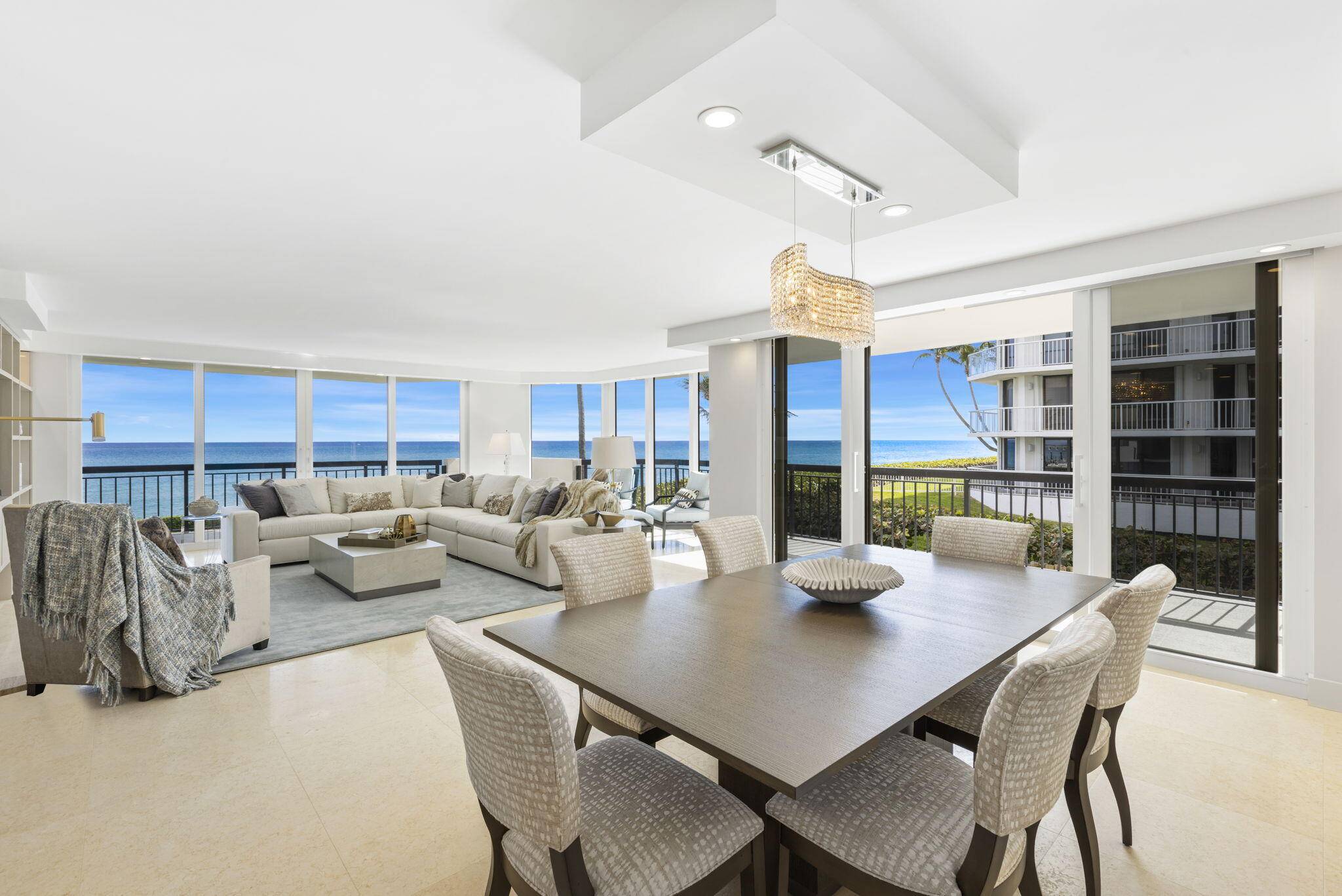 Discover perfection in this newly renovated condo, offering breathtaking ocean views from the southeast wraparound terrace.