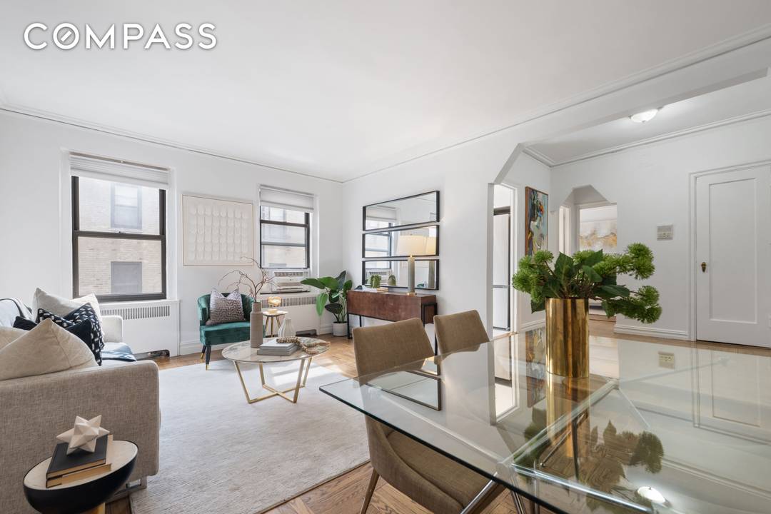 Welcome to Unit 7N at 350 Cabrini Blvd, a totally renovated and spacious, top floor one bedroom home offering an elegant layout, classic Art Deco details, and a beautiful sense ...