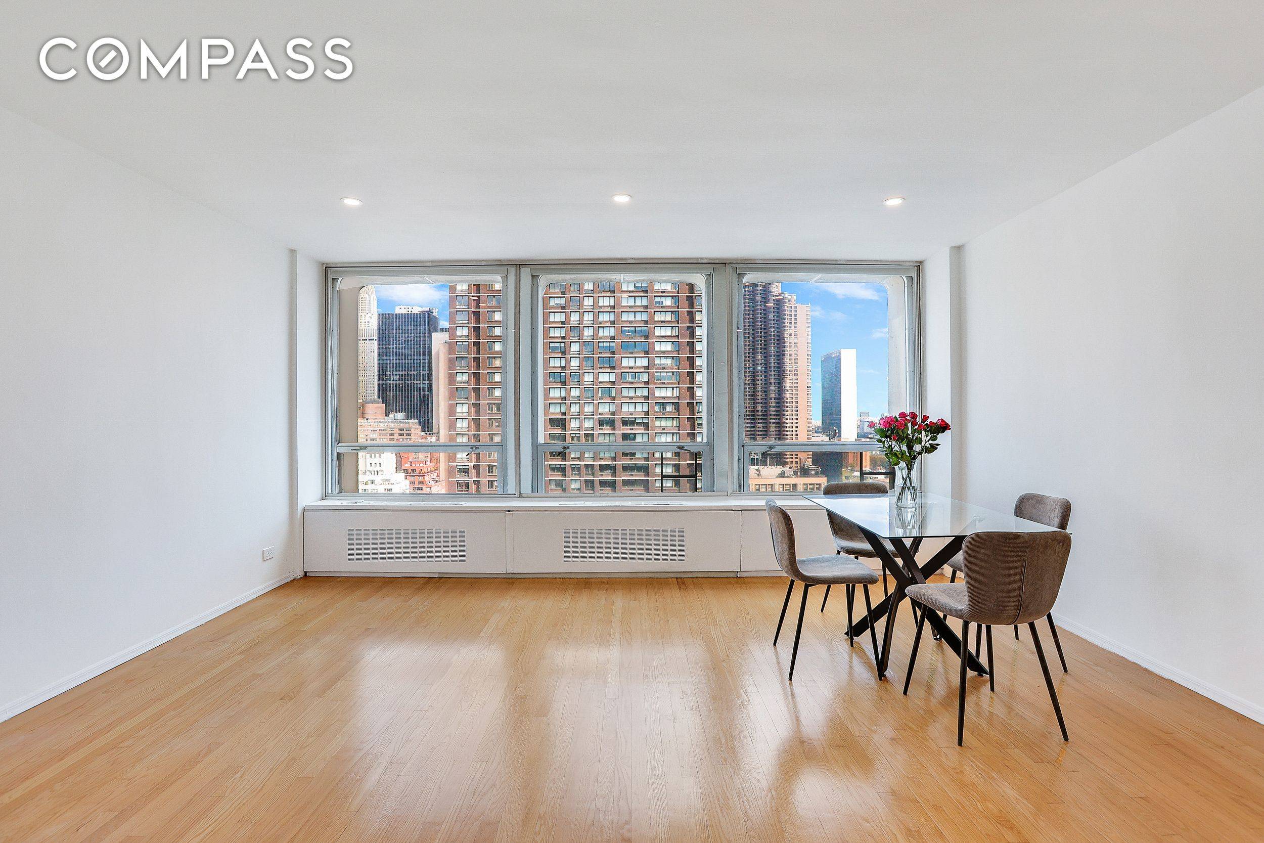 Experience refined city living in this sun filled, gut renovated one bedroom condo with coveted southern exposure.