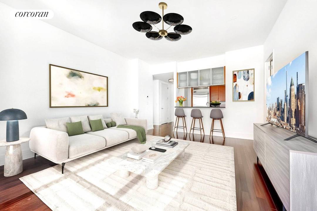 Experience a fantastic opportunity to reside at the famous high rise, a known filming location for The Wolf of Wall Street, Gossip Girl, Blue Bloods, and Curb Your Enthusiasm.