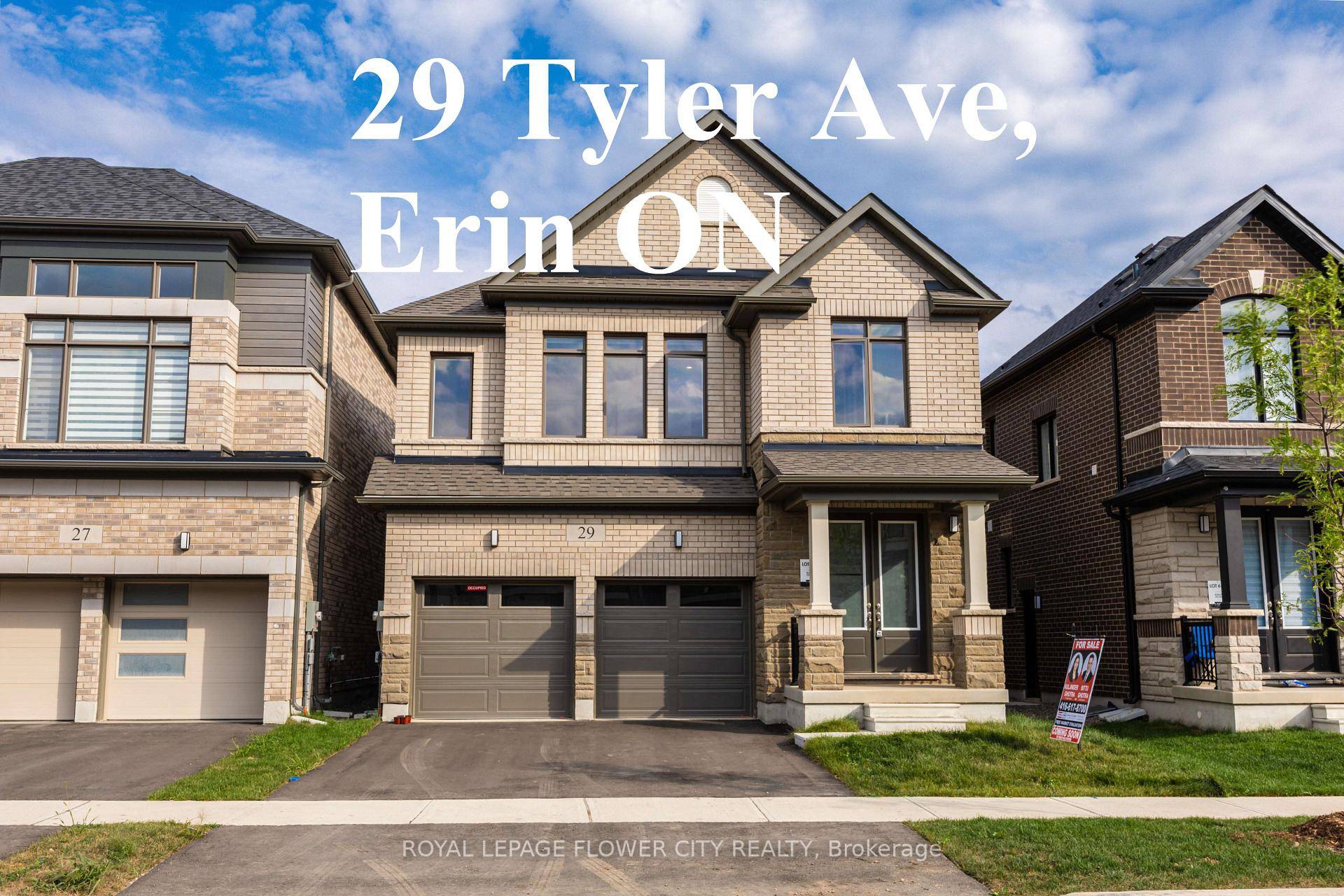 Welcome to the delightful detached home located in the desirable Town of Erin, approximate 2473 sq ft, Featuring a double door entrance and stylishly finished double garage doors, this property ...
