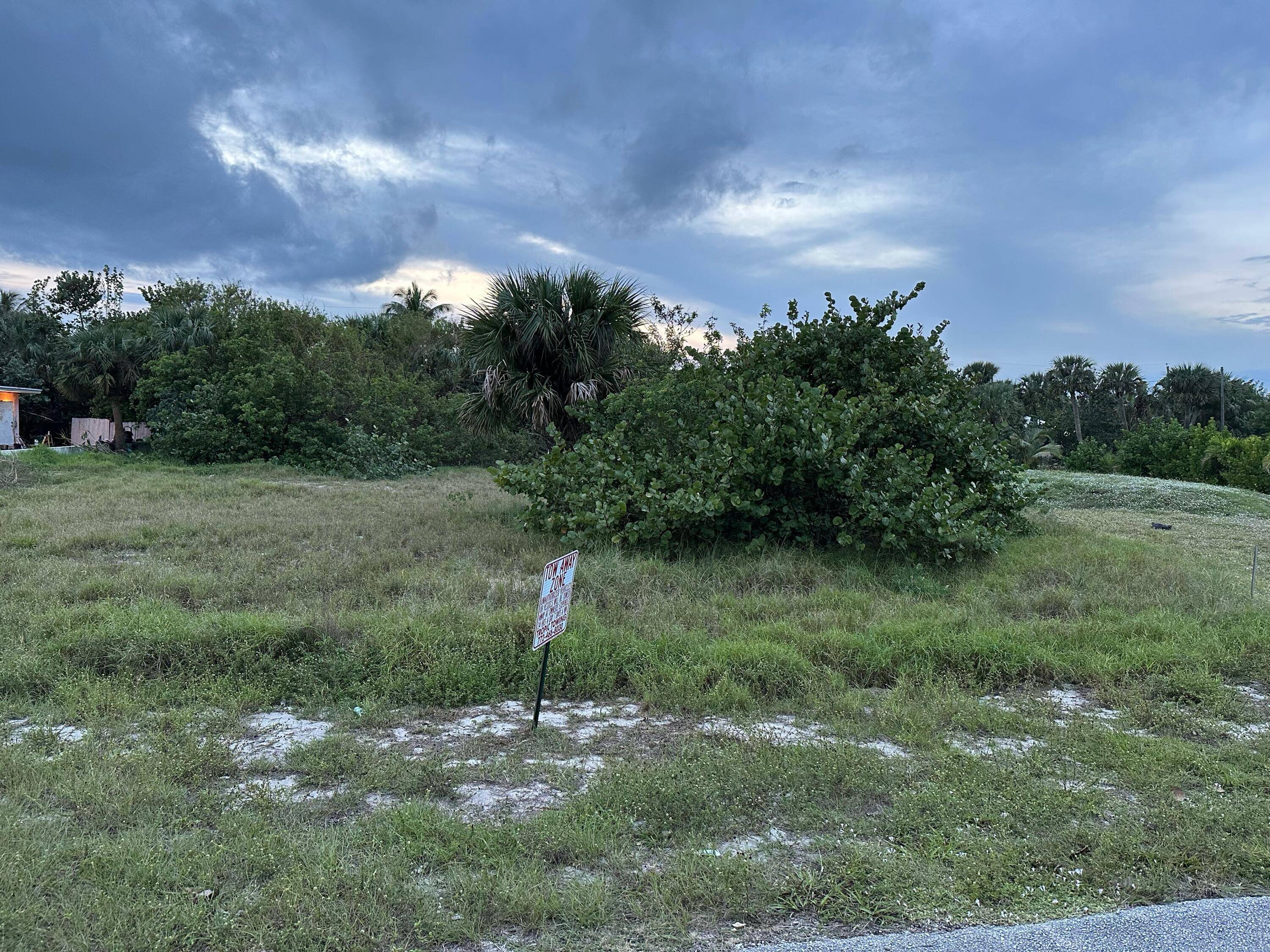 Rare lot directly across from beach on North Hutchinson Island.