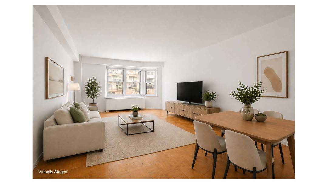 Welcome to this beautifully proportioned one bedroom, one bath residence, where clean design and natural light come together to create a serene and sophisticated home.