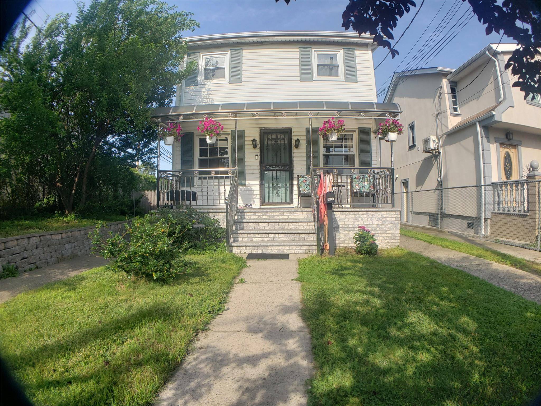 Detached two family on a dead end street.