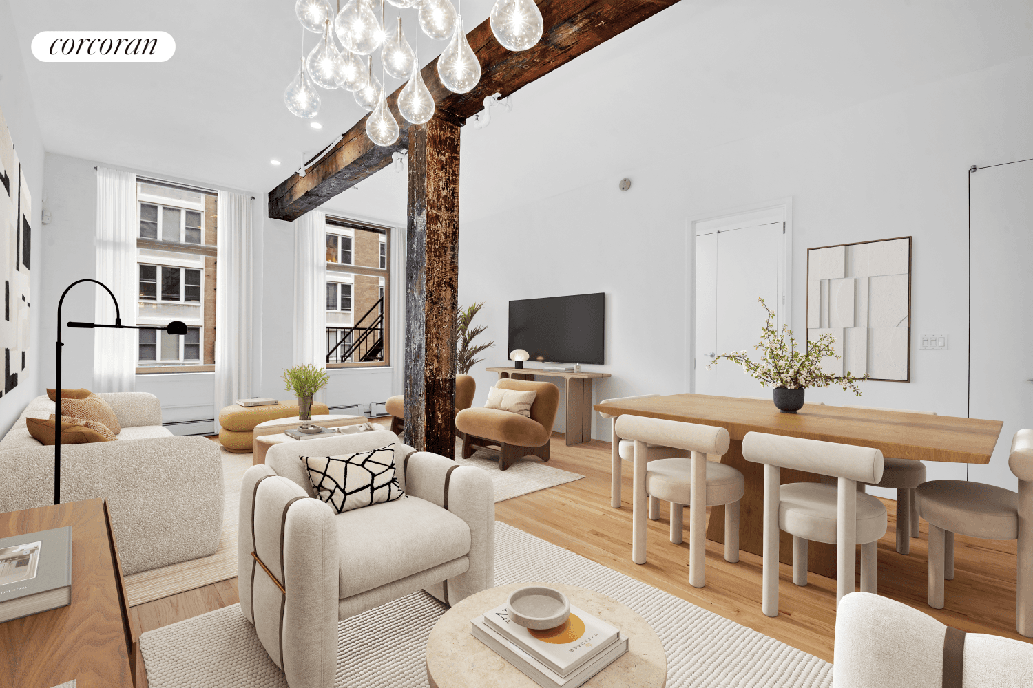 Sprawling Chelsea Loft with Soaring Ceilings, Southern Light amp ; Authentic Prewar Charm Welcome to Apartment 4B at 124 West 24th Street a rarely available, 1, 100 square foot one ...