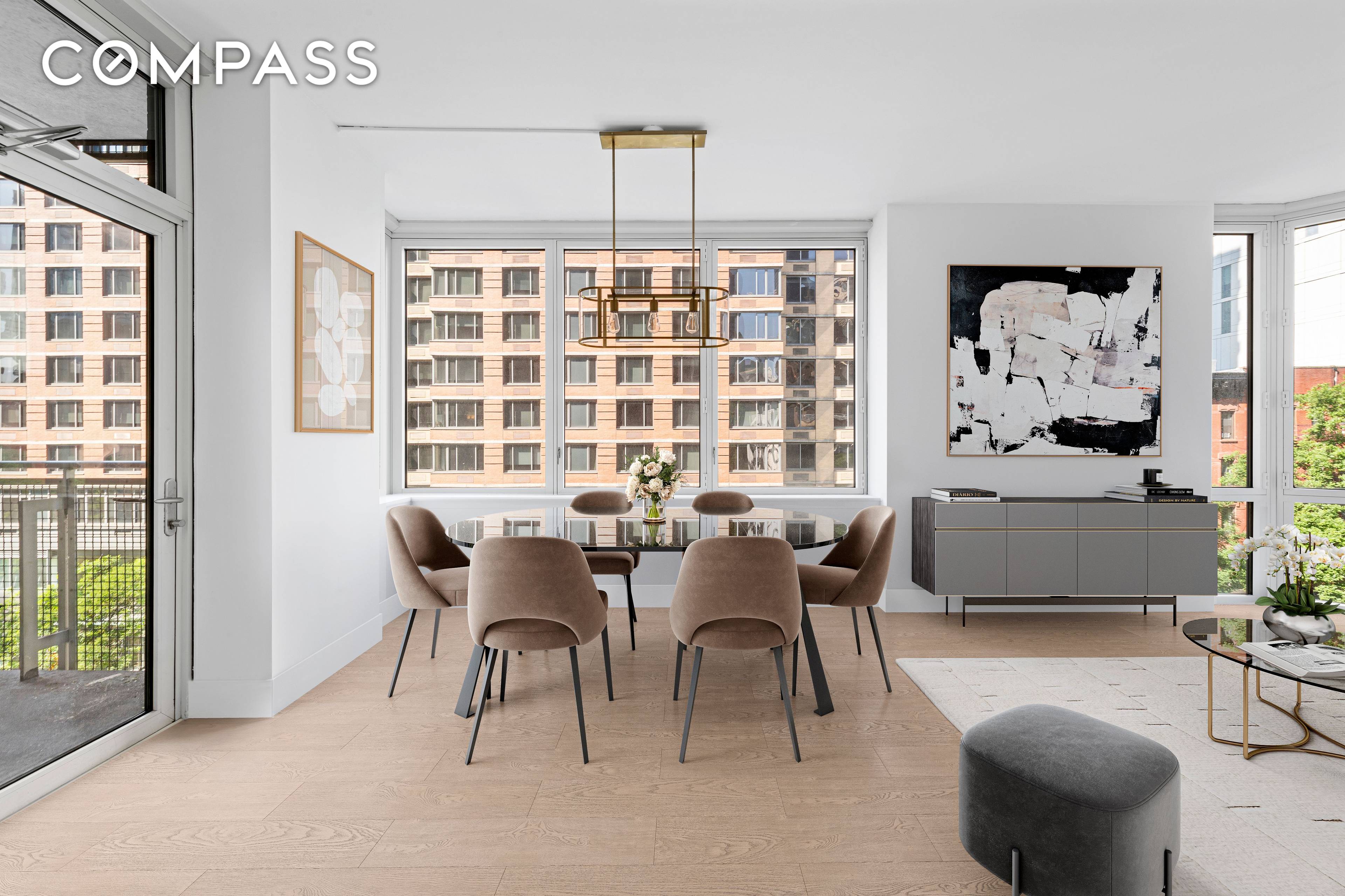 This south facing corner 2 bedroom, 2 bathroom home at The Charleston is truly a rare find.
