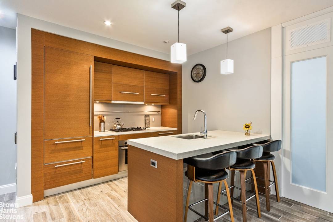 Renovated loft at The Amory on West 42nd Street.