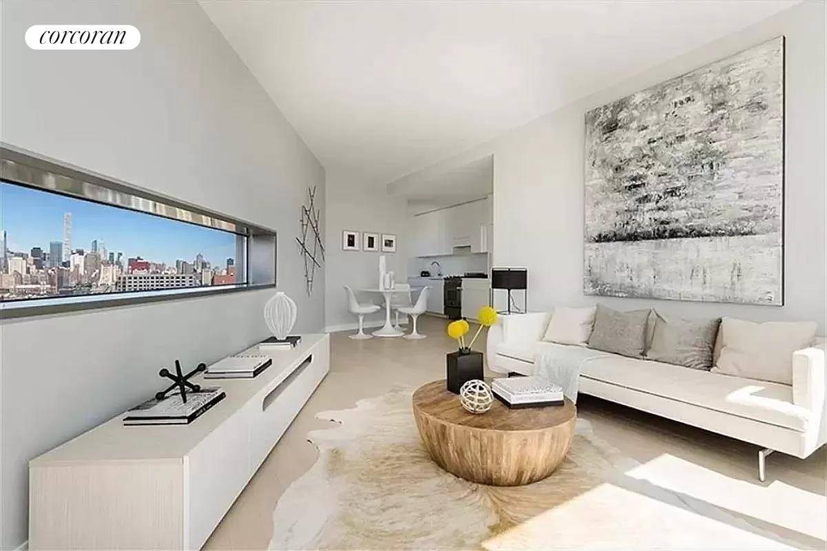 Currently a 2bd, can be converted into 3bd unitWith welcoming interiors, elegant finishes, and a broad range of services, the traditional grit of Long Island City interlocks seamlessly with an ...