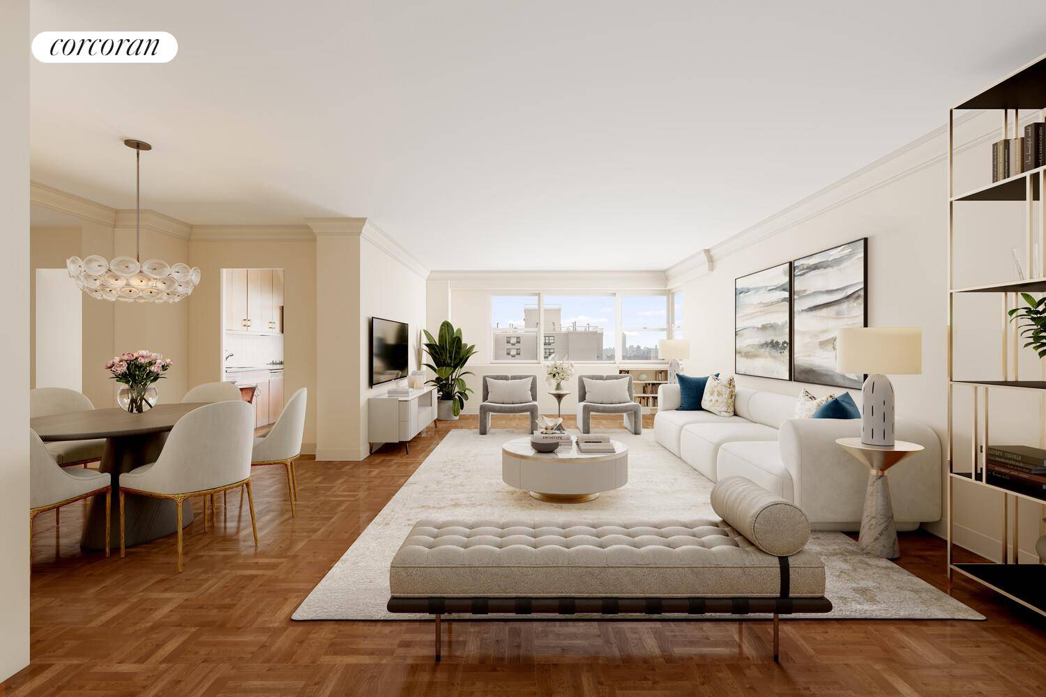 RARELY AVAILABLE OVERSIZED 1 BEDROOM, 1 BATHROOM WITH SWEEPING VIEWS Perched on the 20th floor of the legendary Stewart House, this 1, 108 SF residence offers abundant natural light, open ...