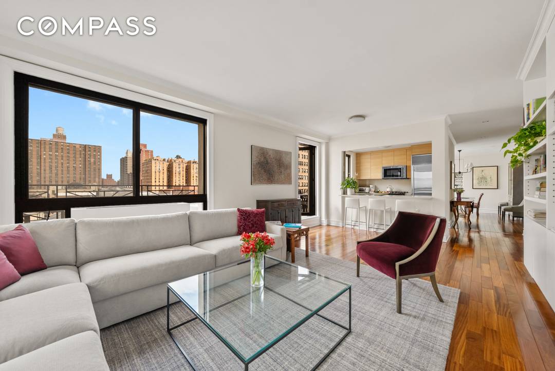 Defined by its natural light and elegant proportions, this 2 bedroom, 2 bath residence with a separate dining area offers both scale and flexibility, including the potential to convert to ...