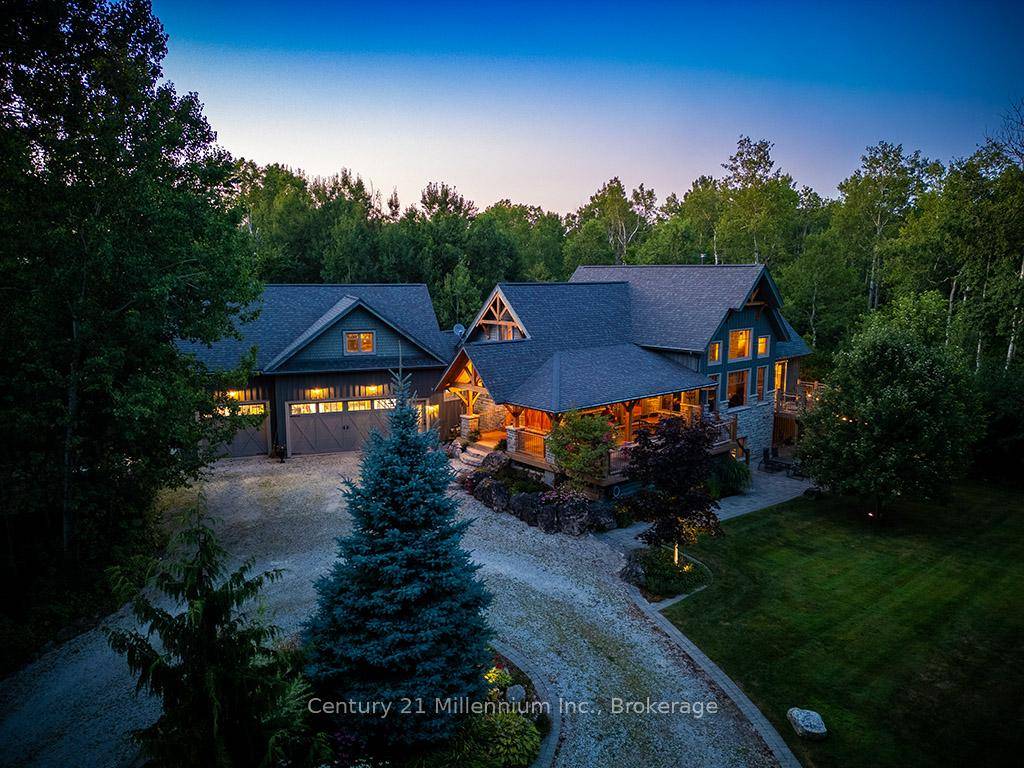 Masterfully crafted, custom built timber frame home on nearly 3 private, wooded acres in the highly esteemed Collingwoodlands Community.