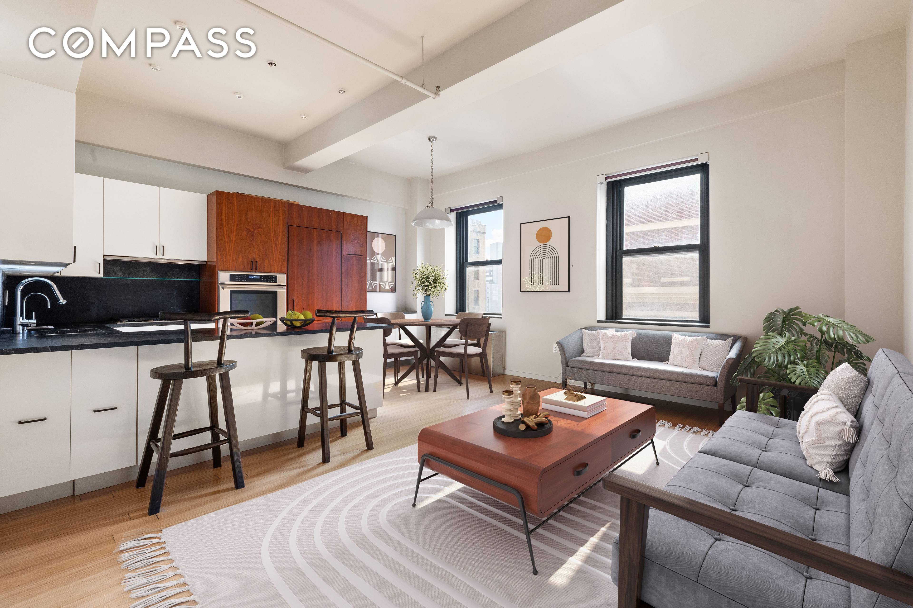 Welcome to this stunning, 2 bedroom designer loft in the heart of Downtown Brooklyn, within a beautifully restored Art Deco landmark.