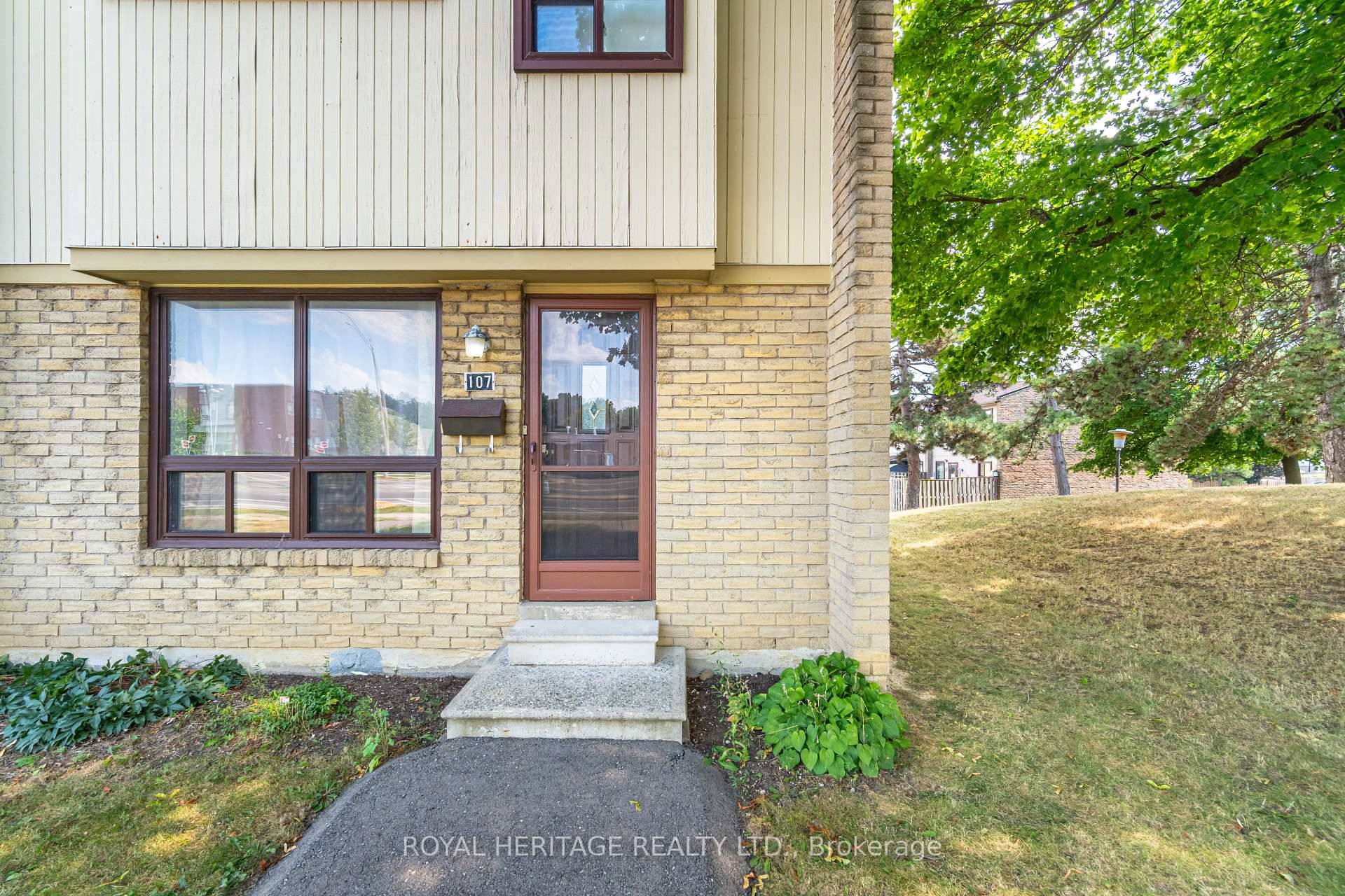 Large end unit townhouse currently undergoing outdoor renovations improvements.