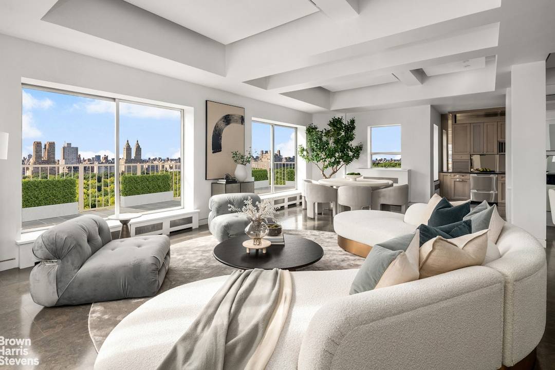 Experience jaw dropping panoramic skyline views from this extraordinary, newly listed two bedroom duplex penthouse with two floors of private terraces perched on the 20th and 21st floors and 360 ...