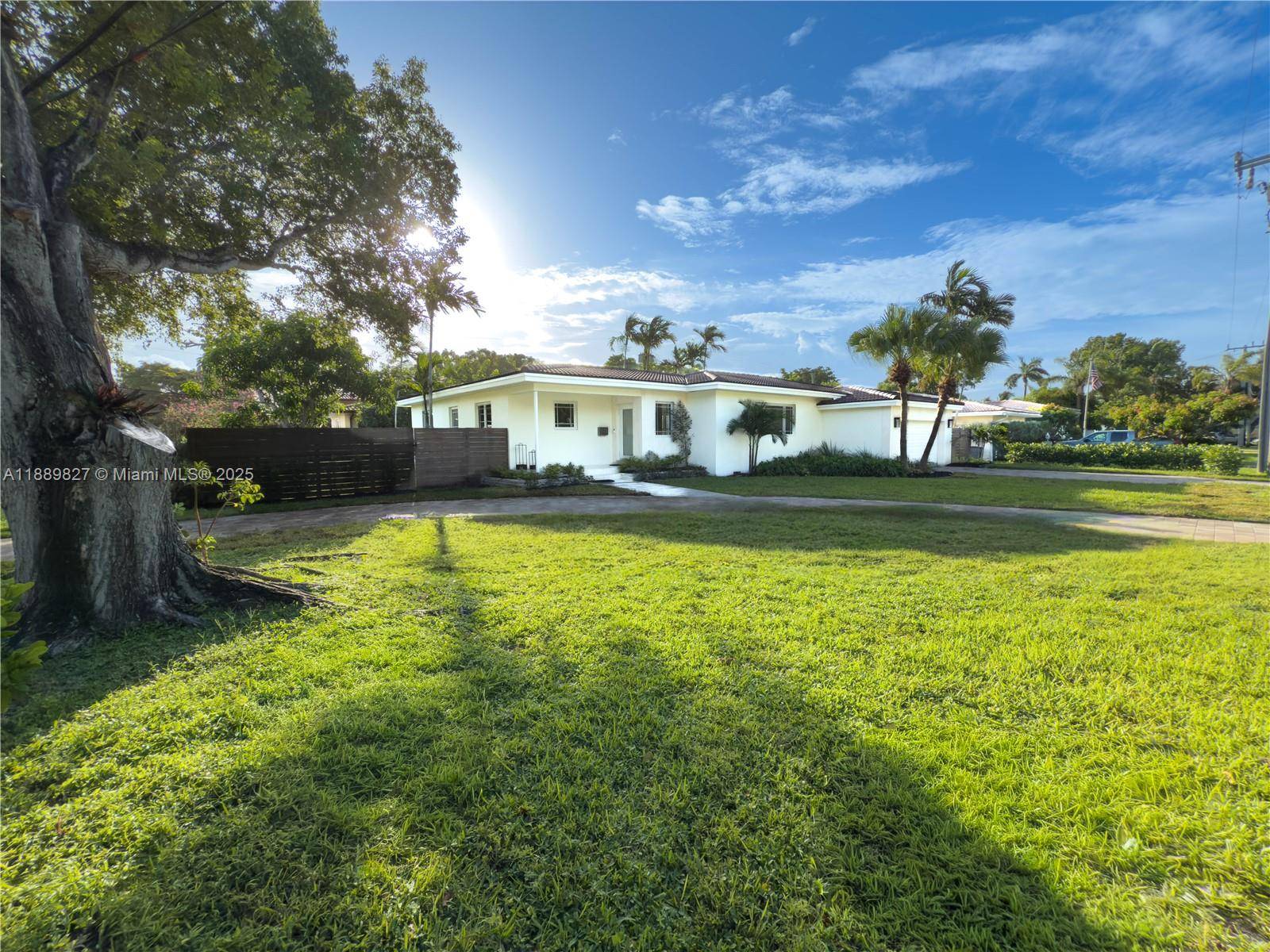 Beautifully renovated corner lot home in Miami Shores !