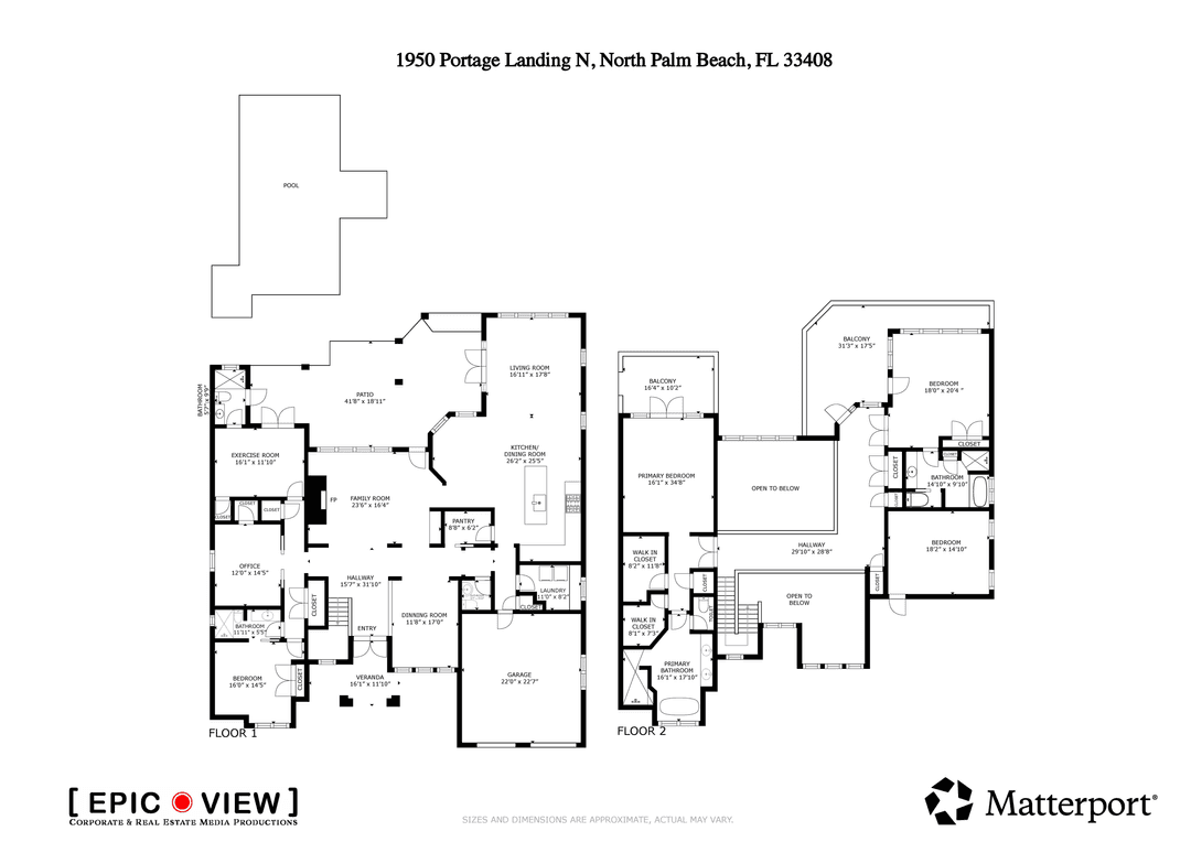 Discover timeless elegance in this stunning two story waterfront estate located in the gated community of Portage Landing.