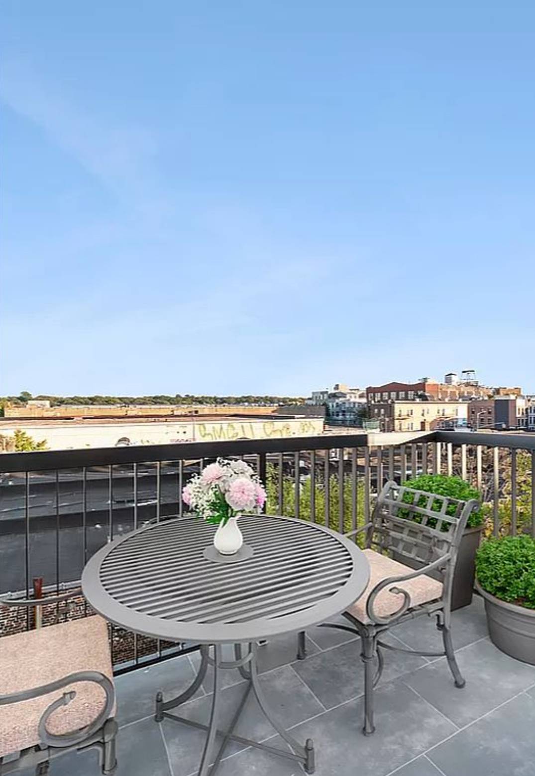 This newly gut renovated true three bedroom unit with TWO private terraces, a washer dryer, and modern finishes sits on a quiet tree lined street in the increasingly popular Bushwick ...