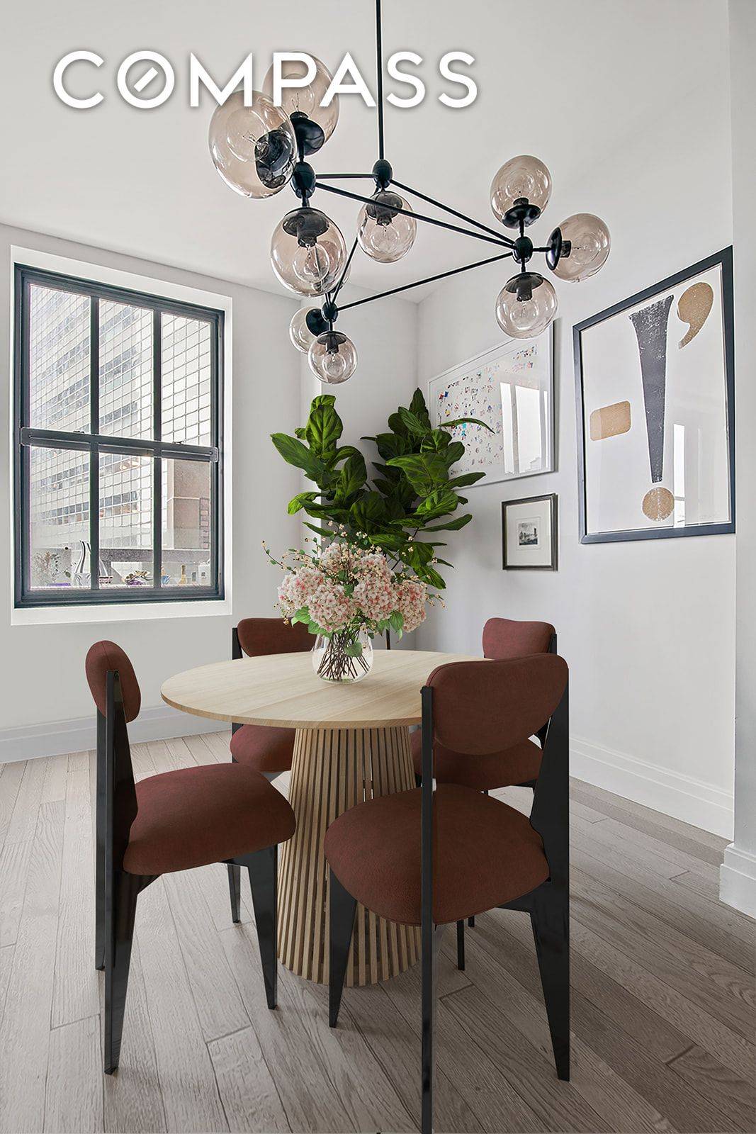 Oversized, one bedroom, one bath home office residence in the historic Ralph Walker building at 100 Barclay in Tribeca features a 255 SF private terrace right off the Living Dining ...