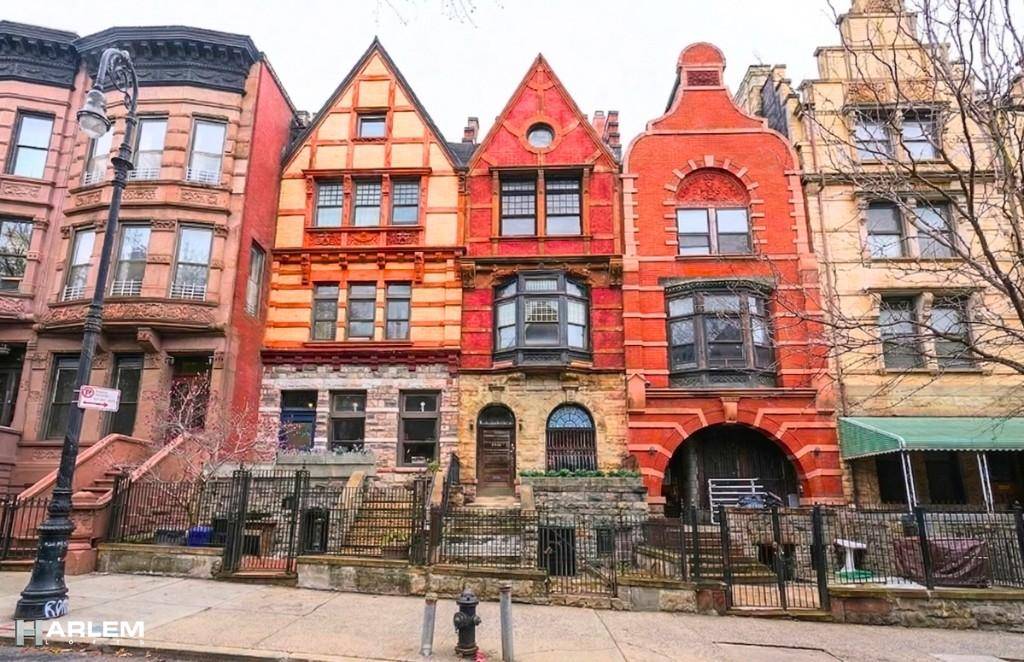 Built in 1886 by William Mowbray and situated within the Hamilton Heights Historic District on an architecturally significant block, this gorgeous Tudor limestone and brick townhouse boasts 16 foot ceilings, ...