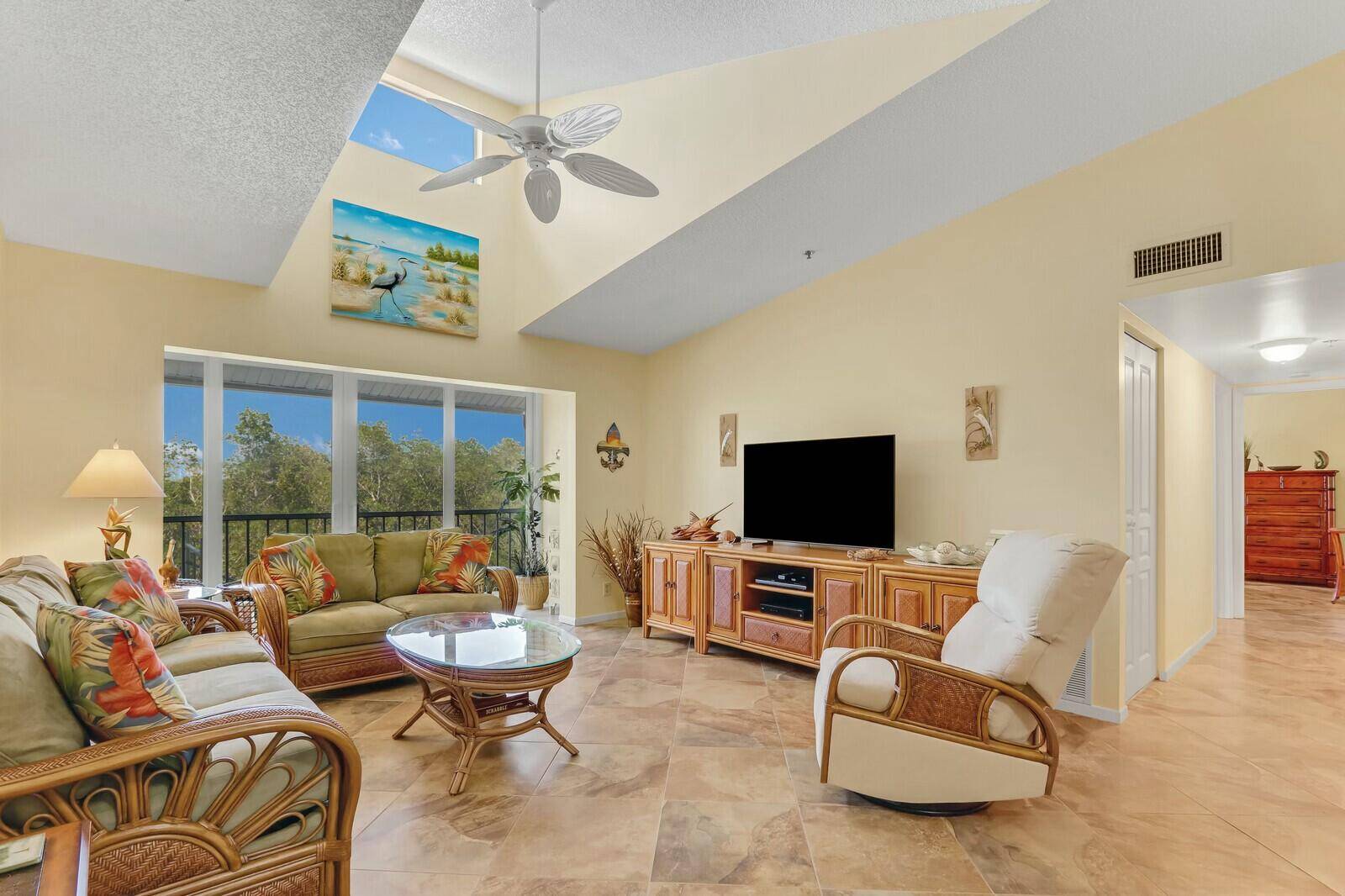 Enjoy the perfect blend of comfort and convenience I this beautifully furnished 2 bedroom, 2 bathroom condo, offering a serene 3rd floor preserve view.