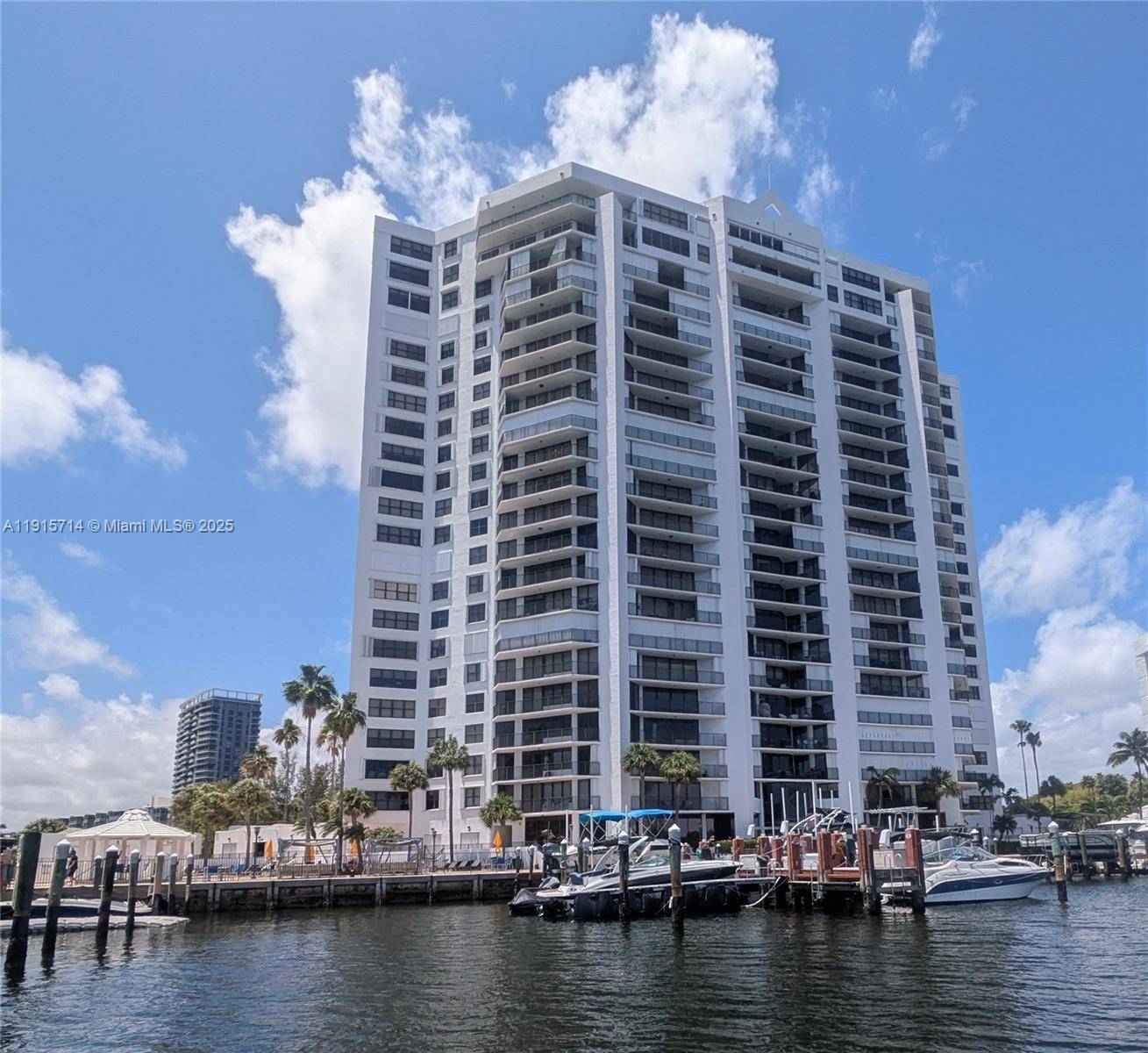 Reside in a spacious, renovated, fully furnished, 2 bed, 2 bath 14th floor unit at Anchor Bay Club, a full service waterfront community on a beautiful Intracoastal bay.